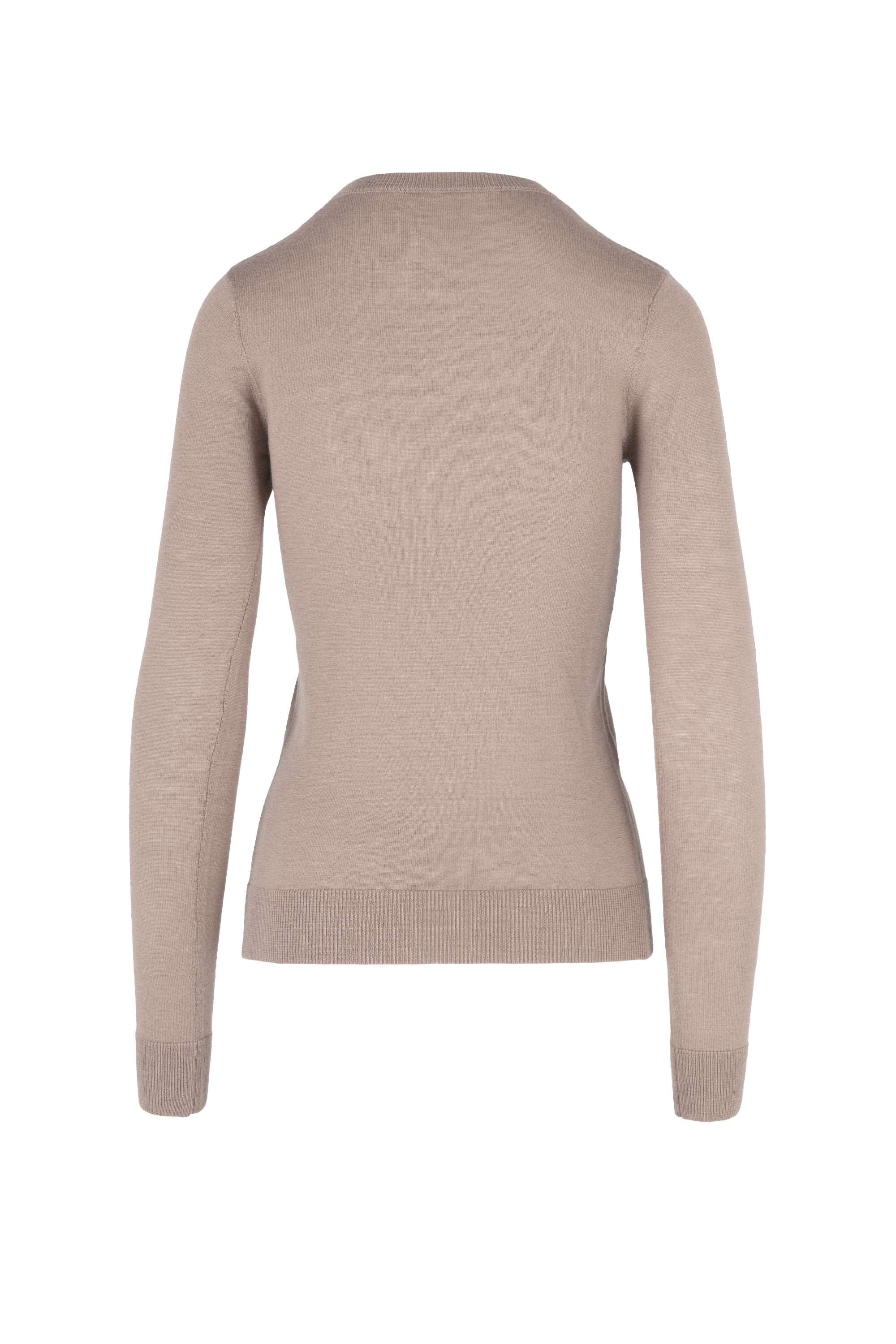 Maglia girocollo slim in misto lana merinos - Image 4