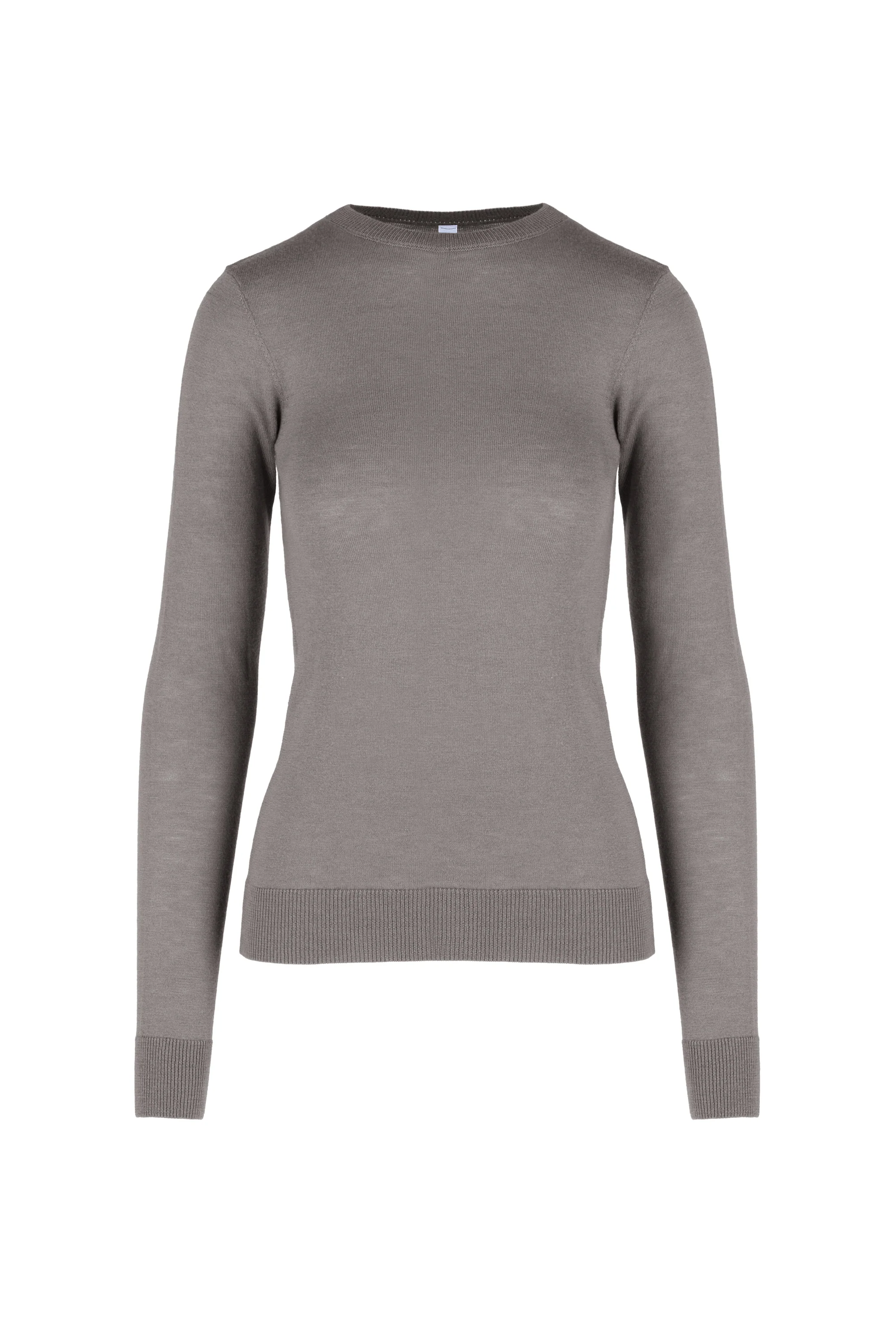 Maglia girocollo slim in misto lana merinos - Image 5