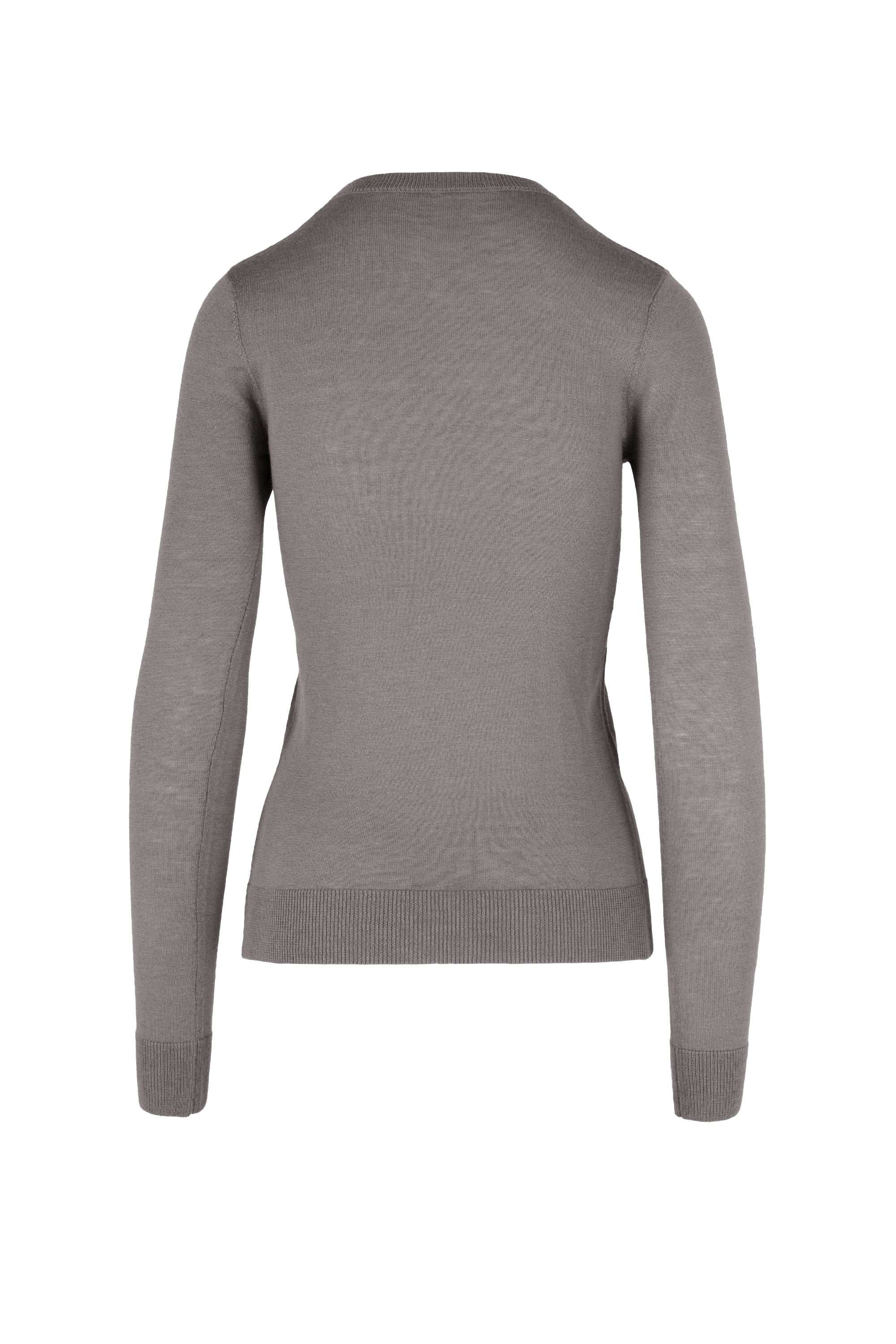 Maglia girocollo slim in misto lana merinos - Image 6
