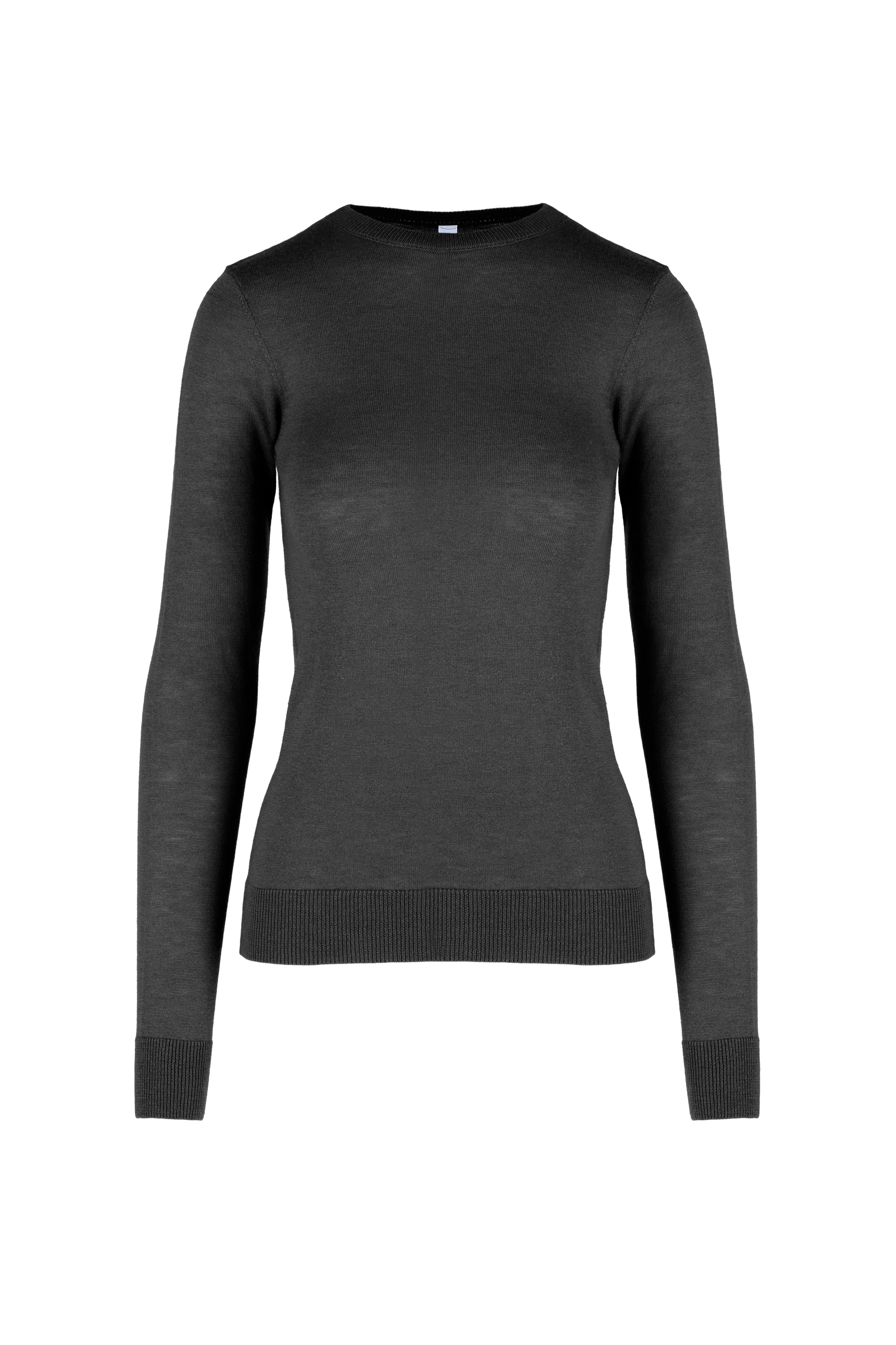 Maglia girocollo slim in misto lana merinos - Image 7