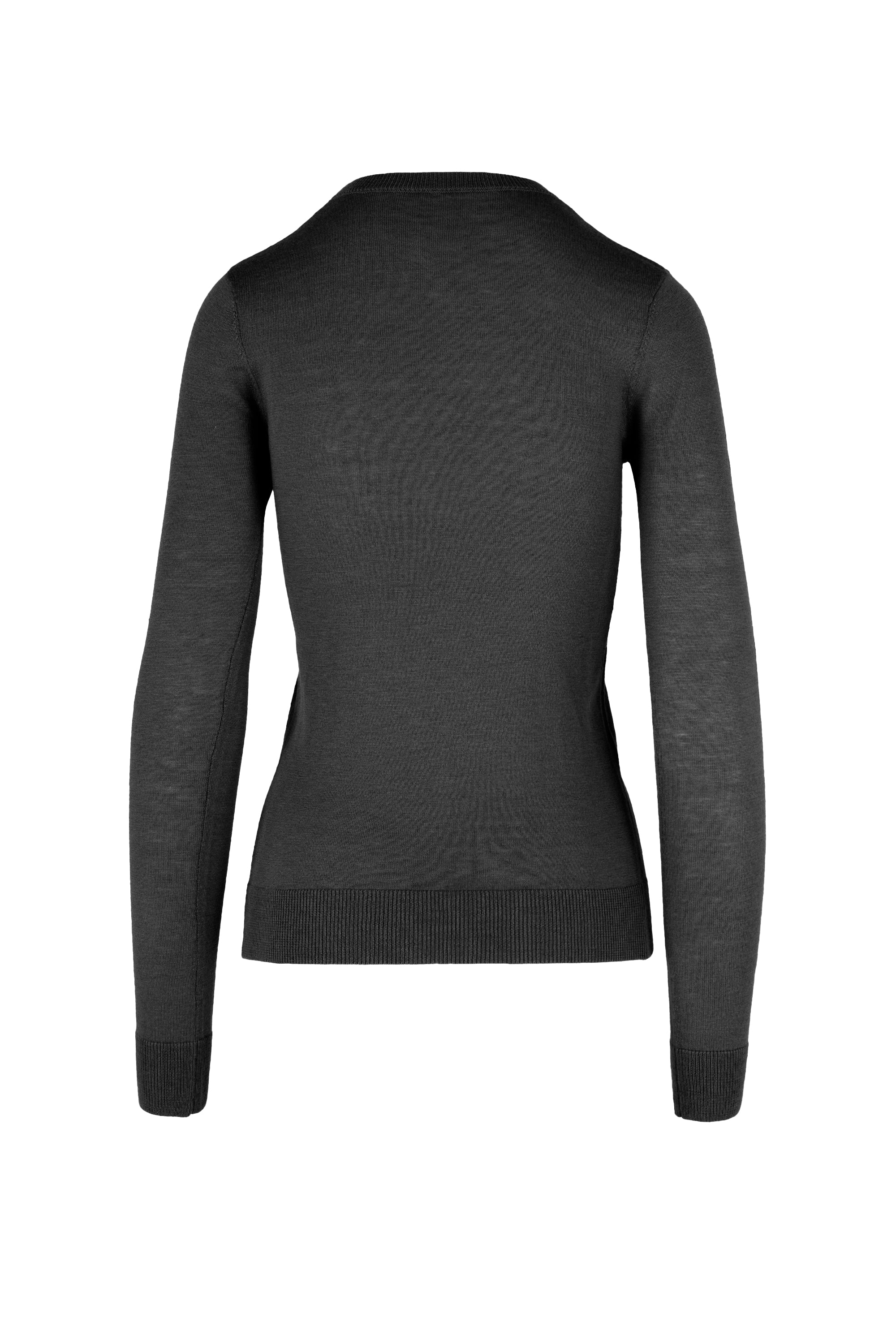 Maglia girocollo slim in misto lana merinos - Image 8