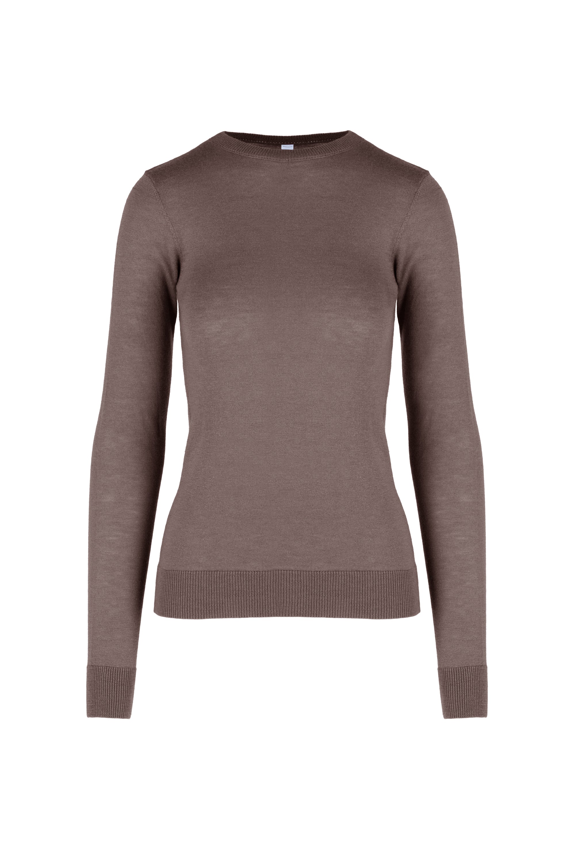 Maglia girocollo slim in misto lana merinos - Image 9