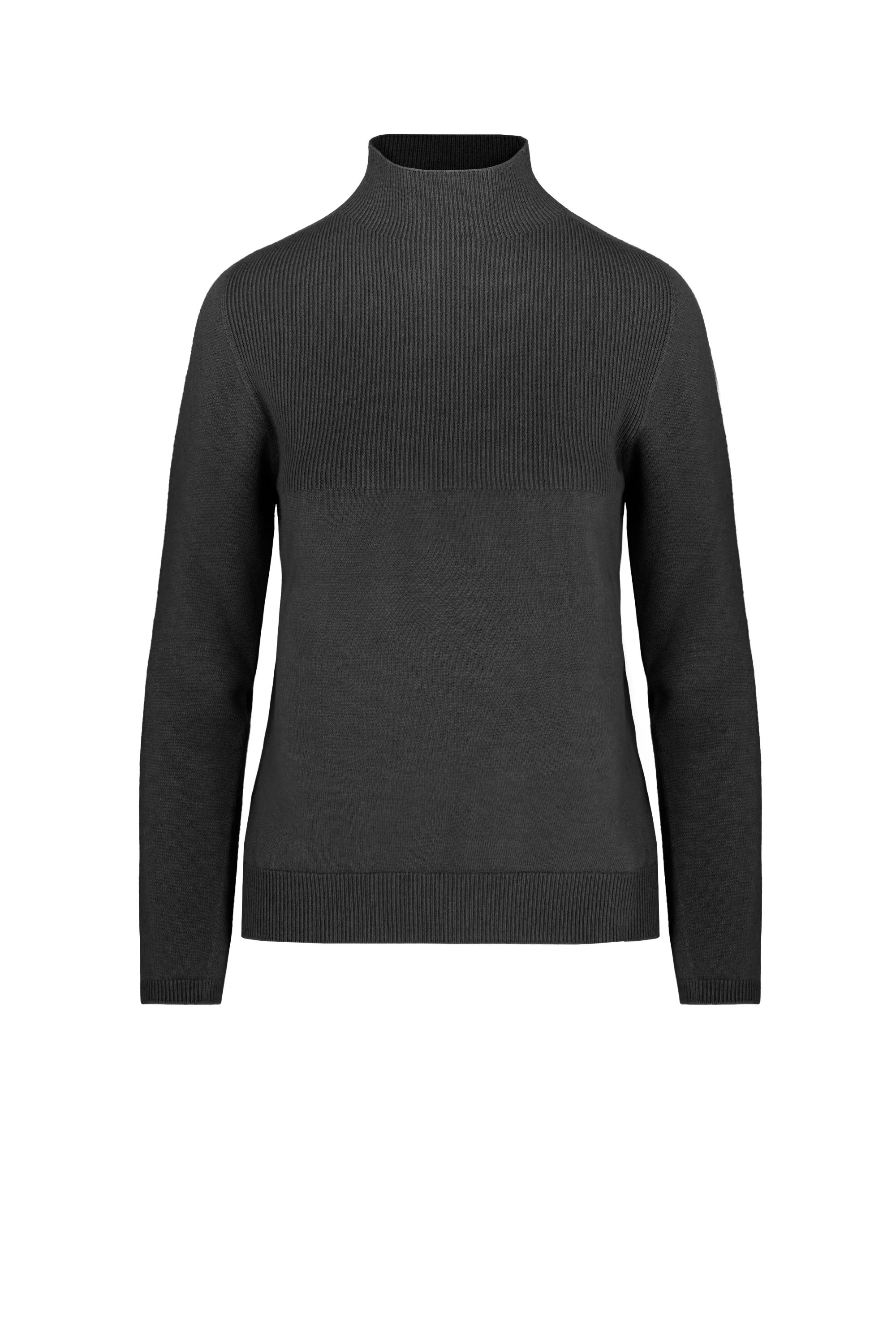 Maglia seamless con collo lupetto
