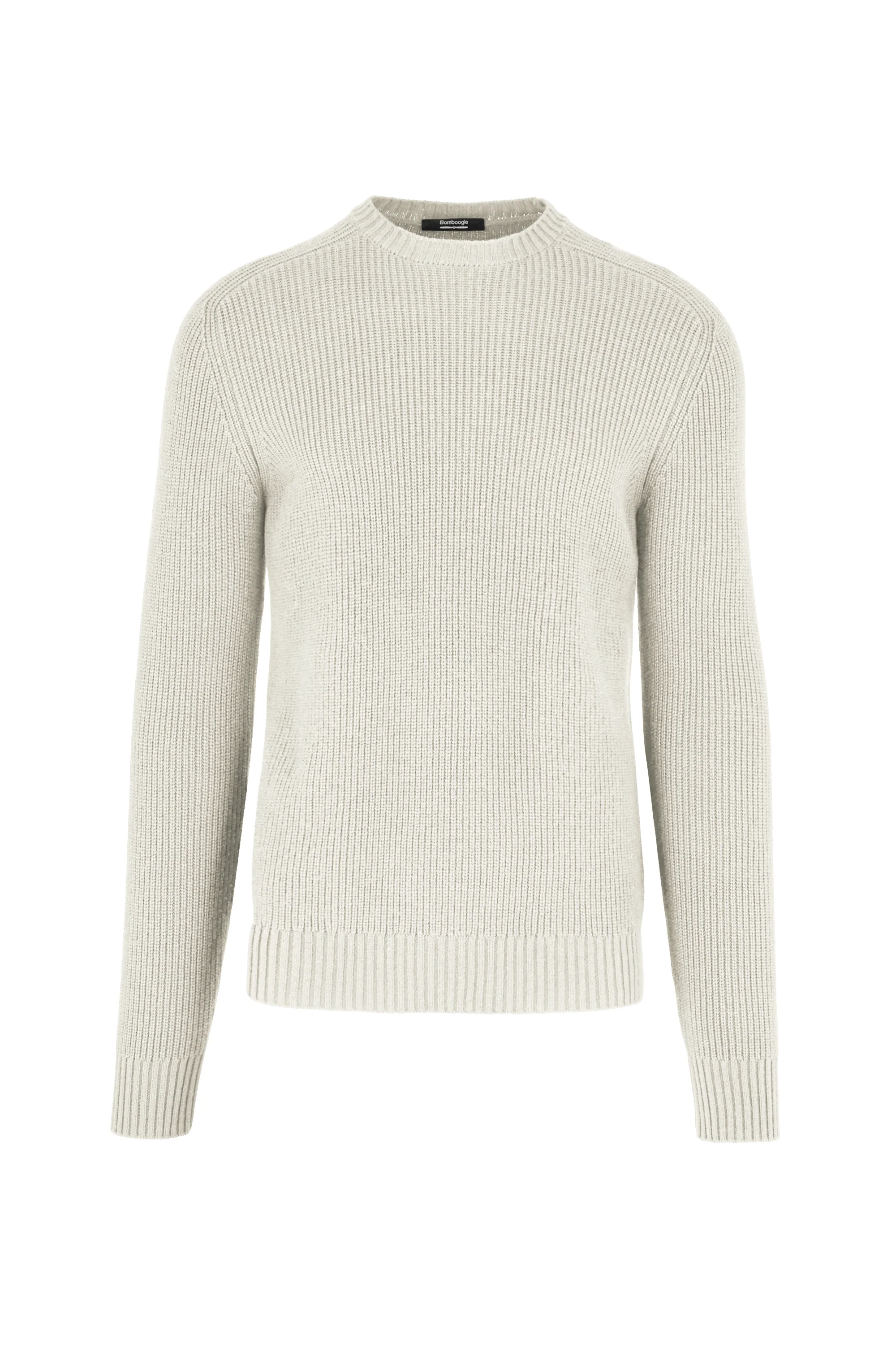 Maglione a coste con maniche raglan