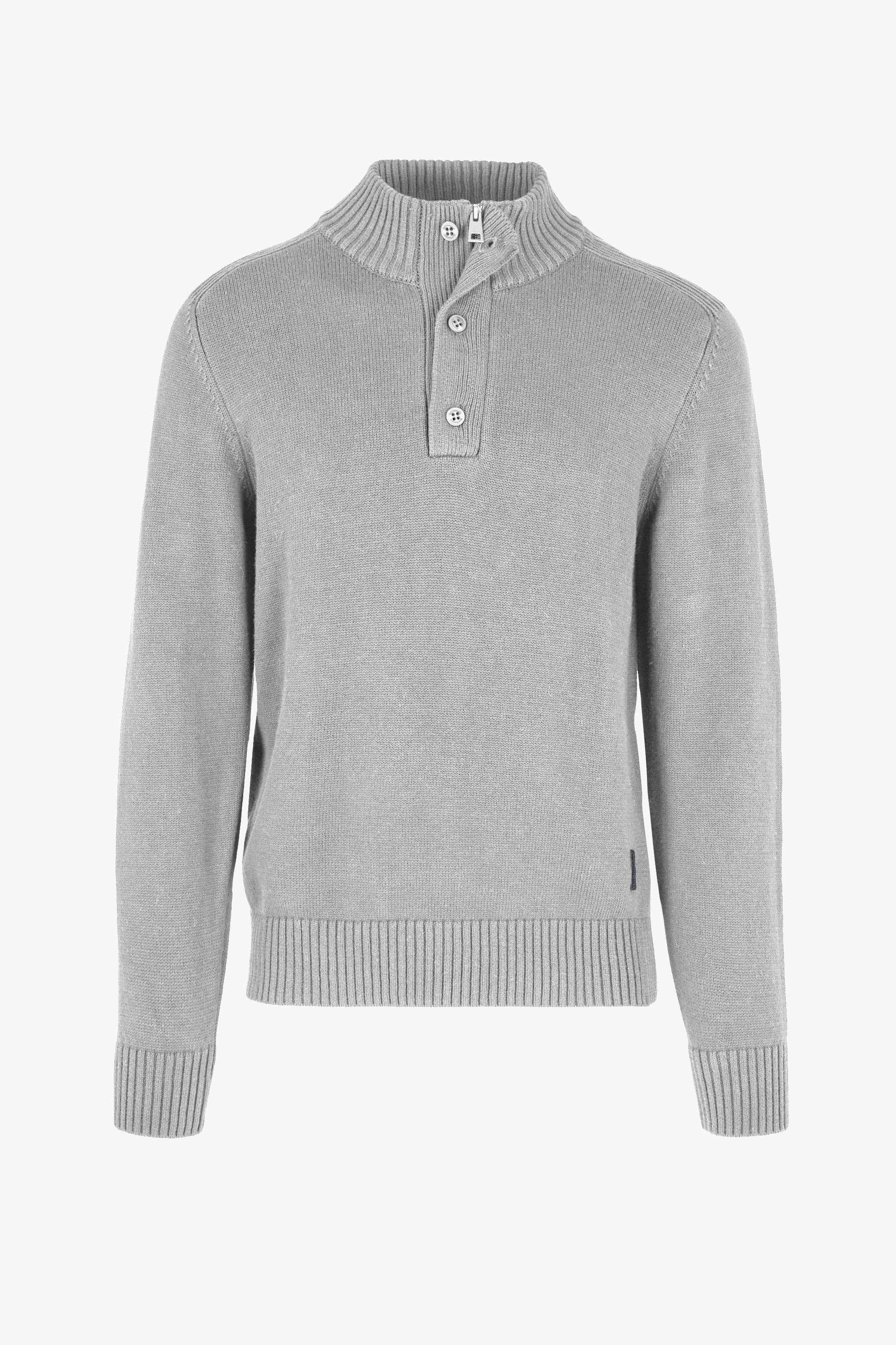 Maglione con collo alto e bottoni - Image 7