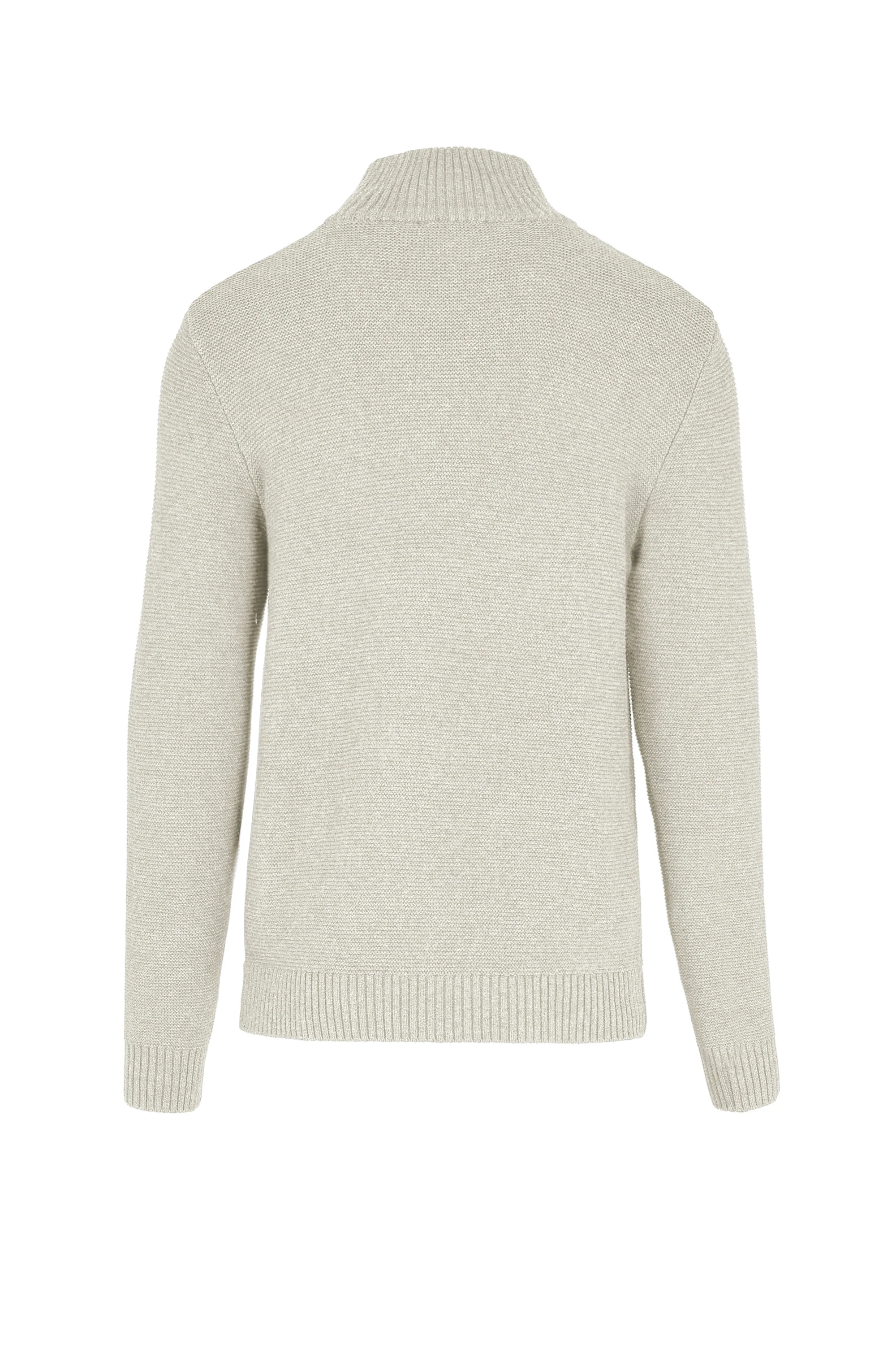 Maglione con collo alto e zip - Image 2