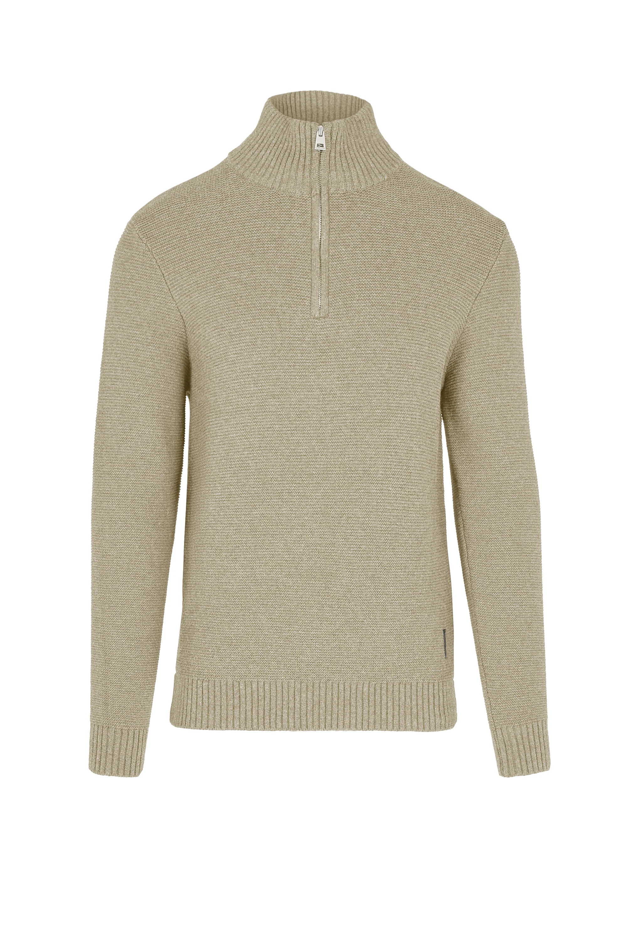 Maglione con collo alto e zip - Image 3