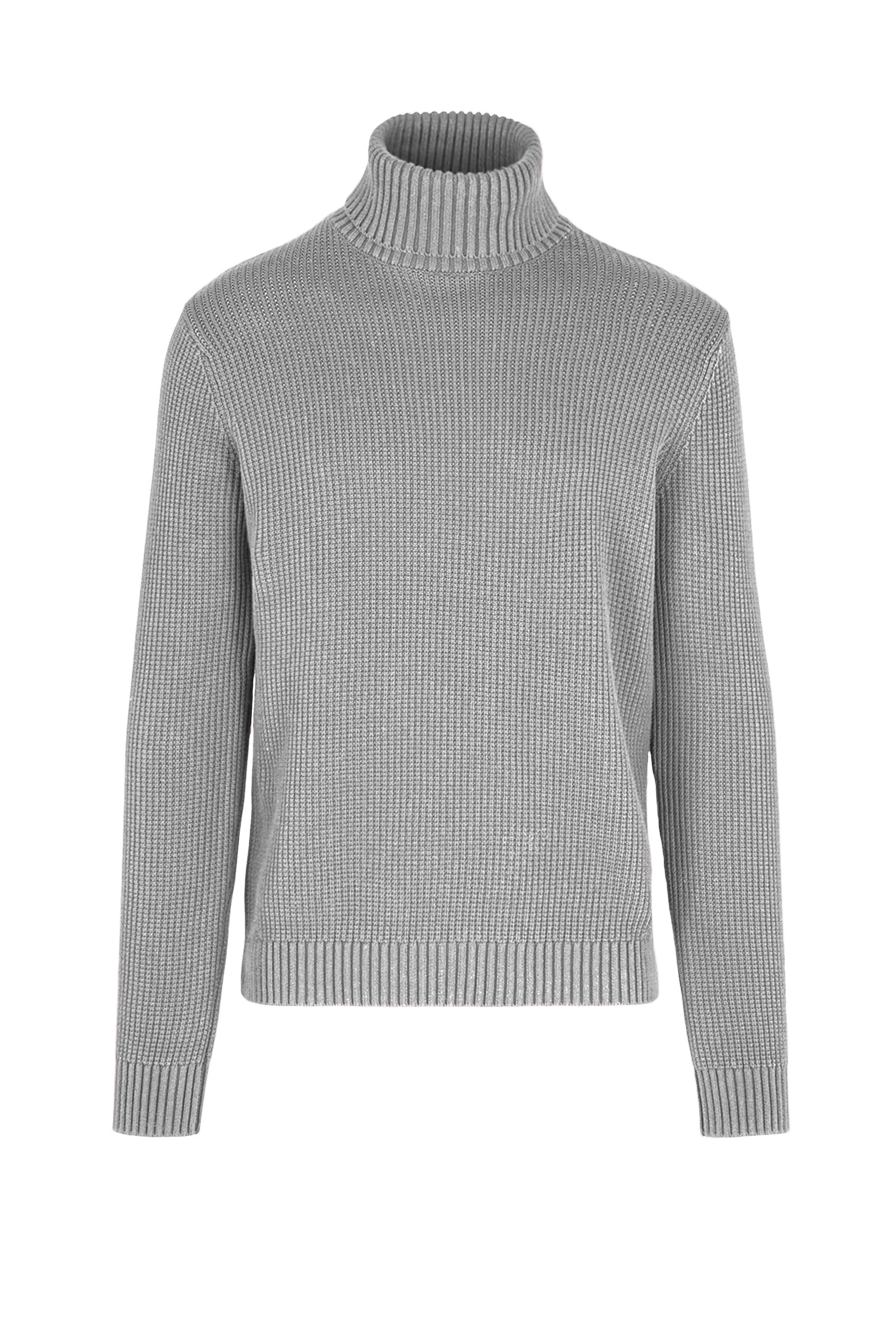 Maglione con collo alto in misto cotone - Image 5