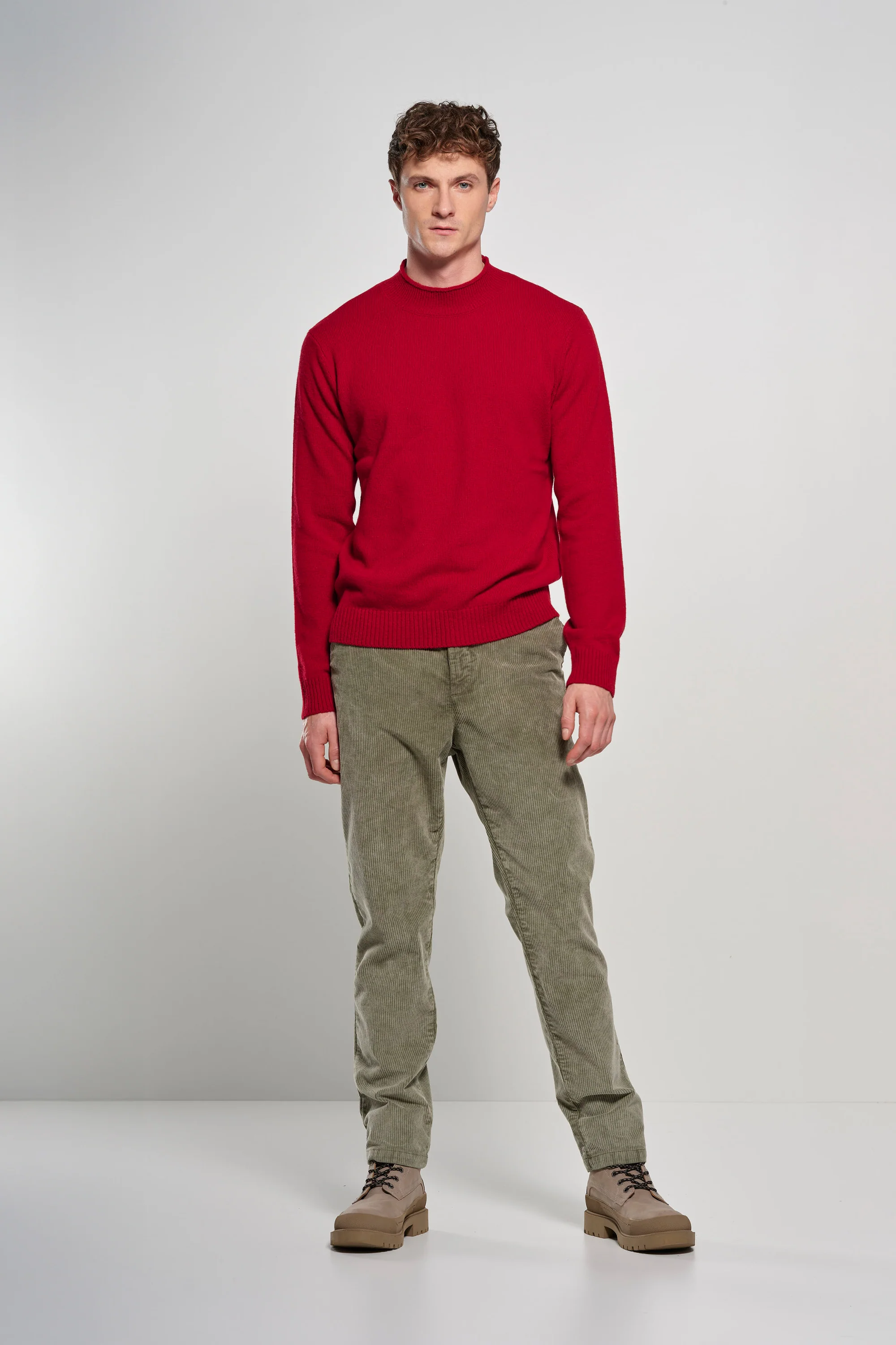 Maglione con collo lupetto in lana merino - Image 24