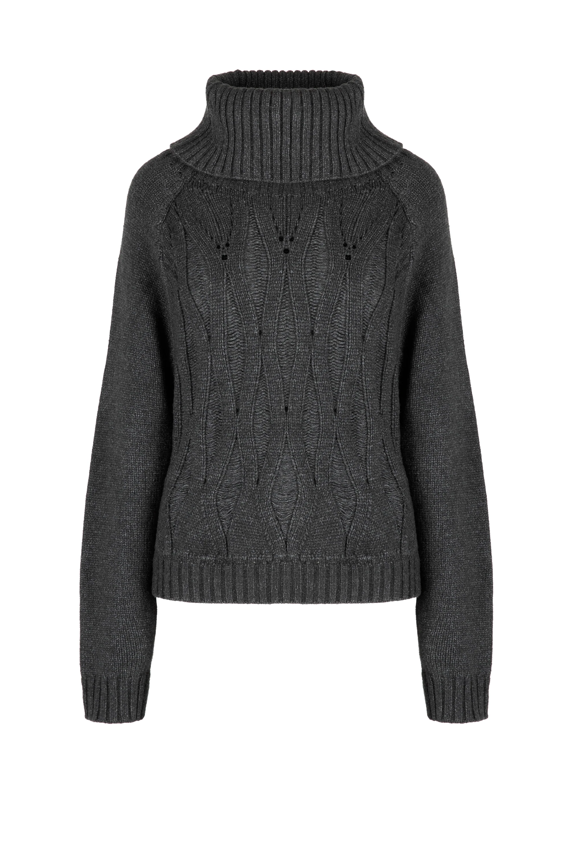 Maglione corto a collo alto soft touch - Image 3