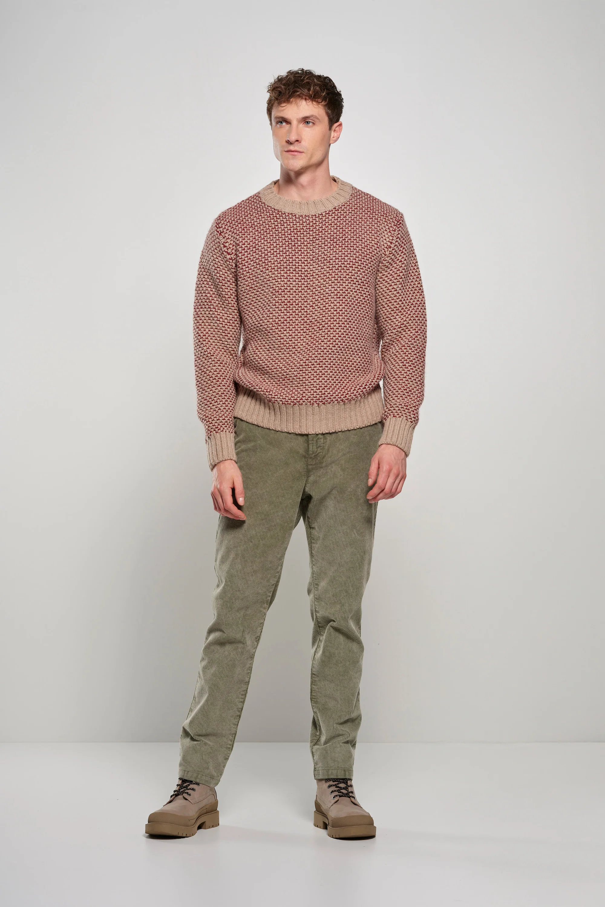 Maglione girocollo bicolore - Image 3