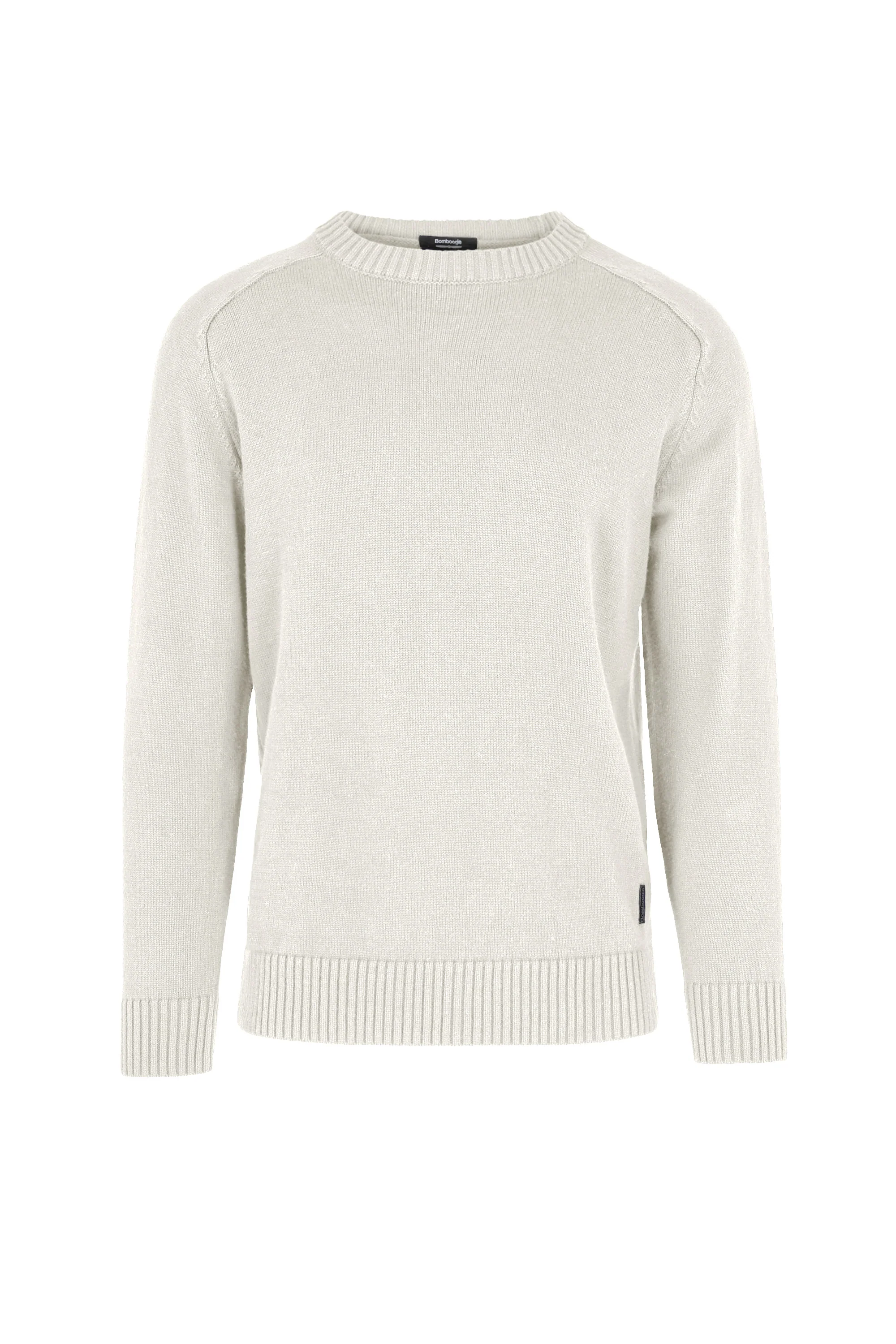 Maglione girocollo in cotone e nylon