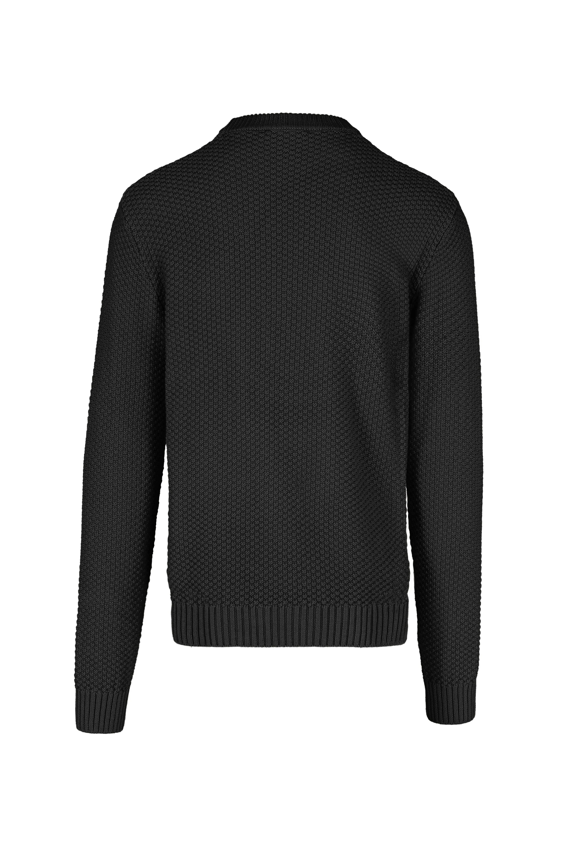 Maglione girocollo in misto cotone punto basket - Image 14