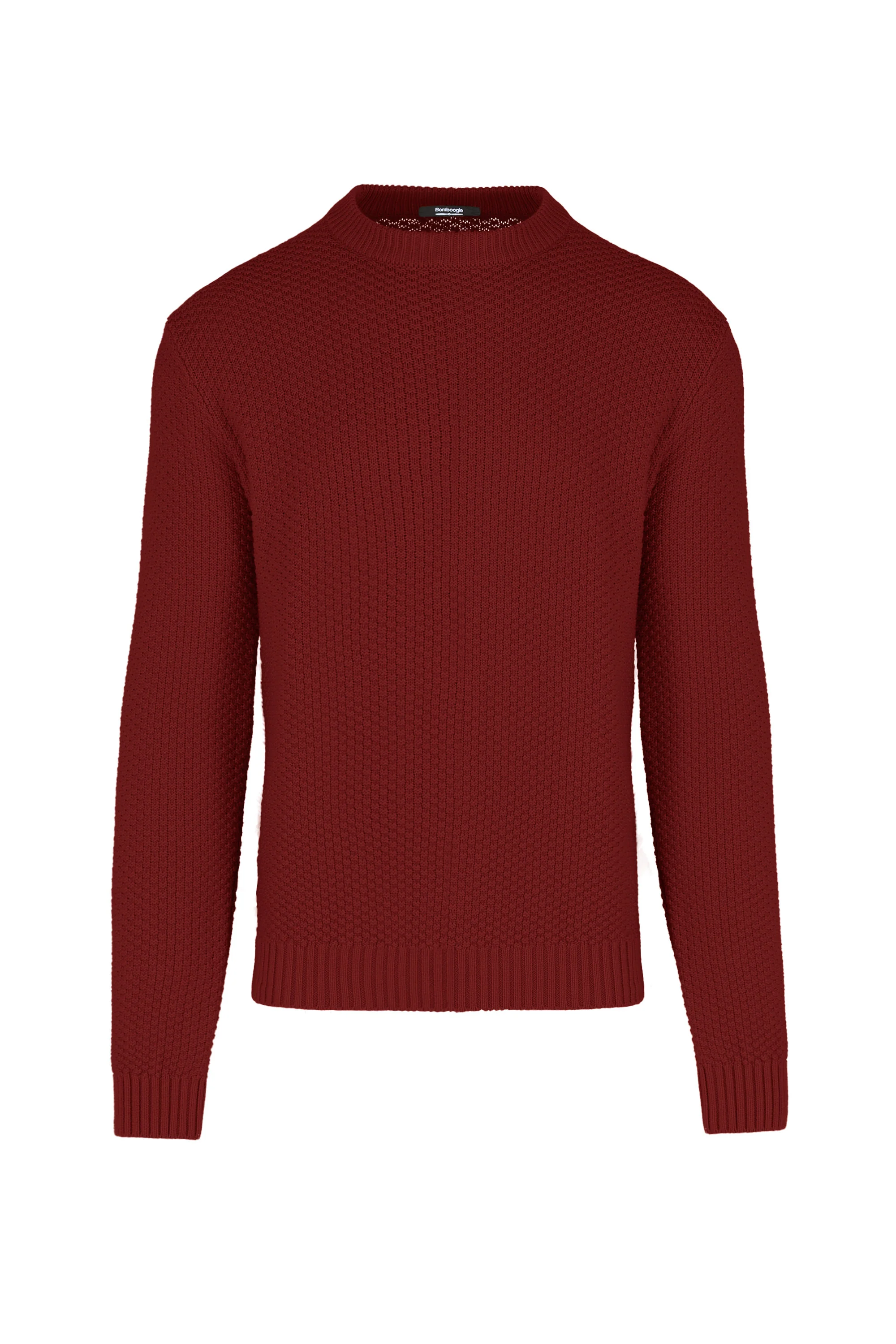 Maglione girocollo in misto cotone punto basket - Image 22