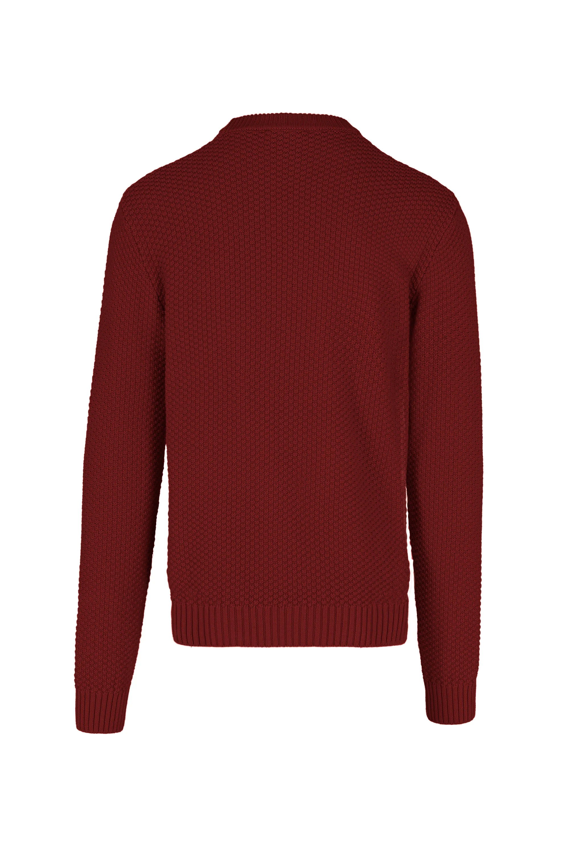 Maglione girocollo in misto cotone punto basket - Image 23