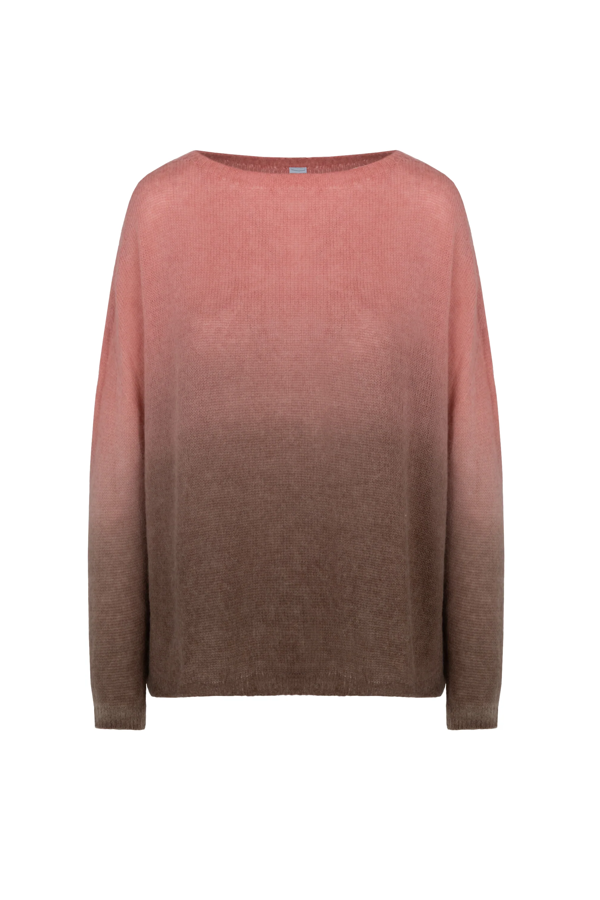 Maglione oversize con stampa in misto alpaca senza cuciture - Image 3