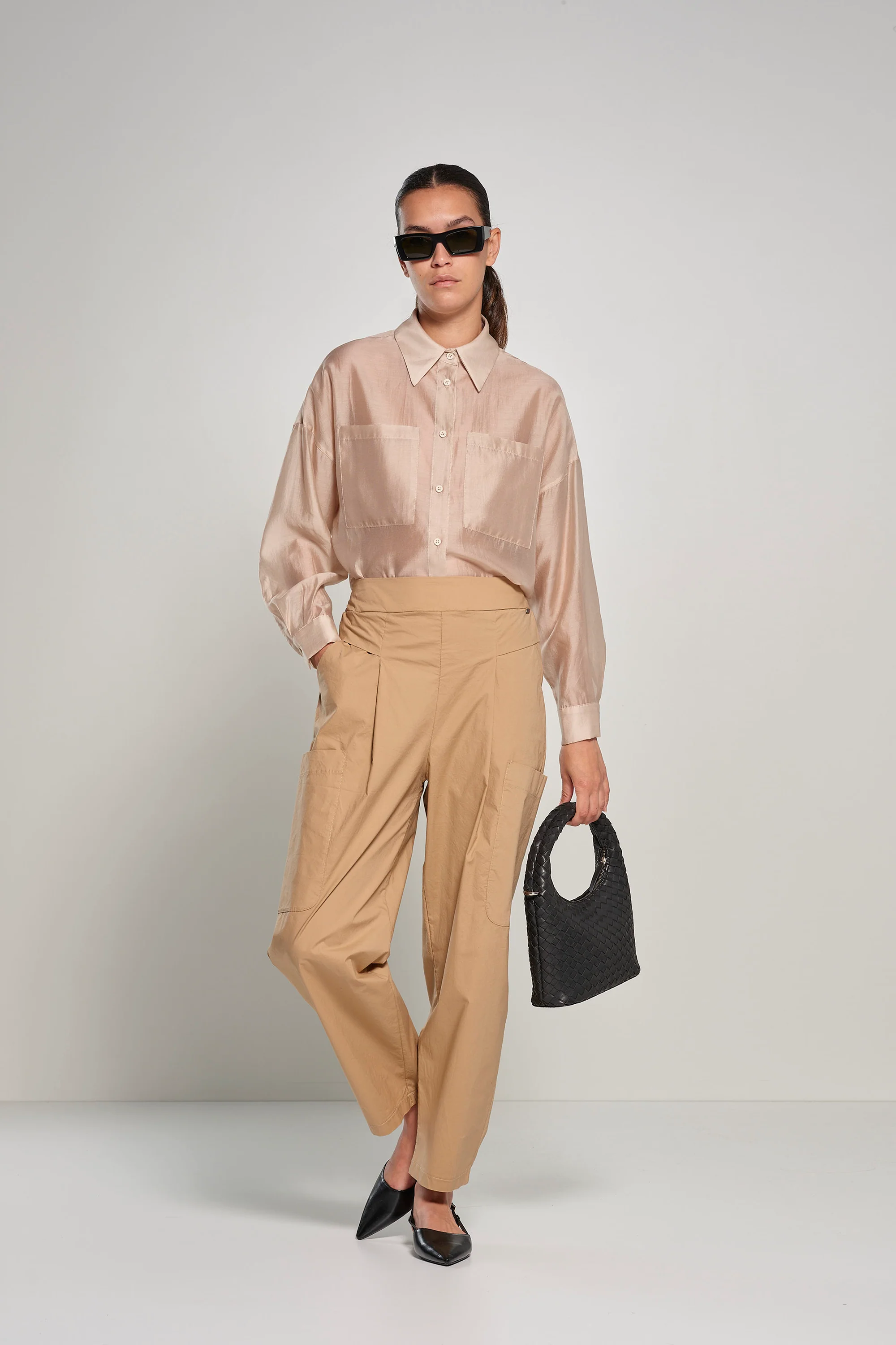 Overshirt in voile di lyocell - Image 4