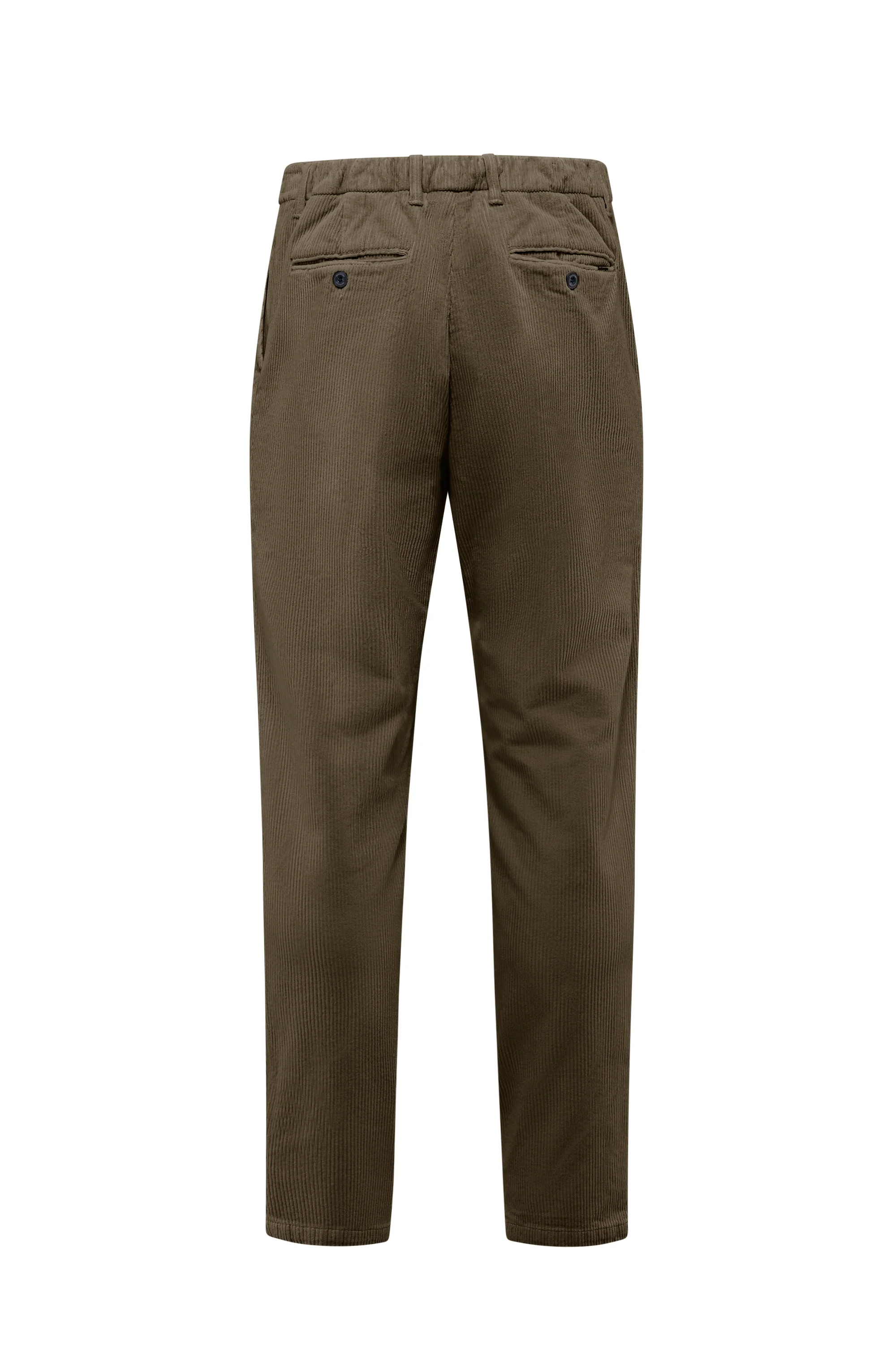 Pantalone chino da uomo slim in velluto a coste vita elasticata - Image 3