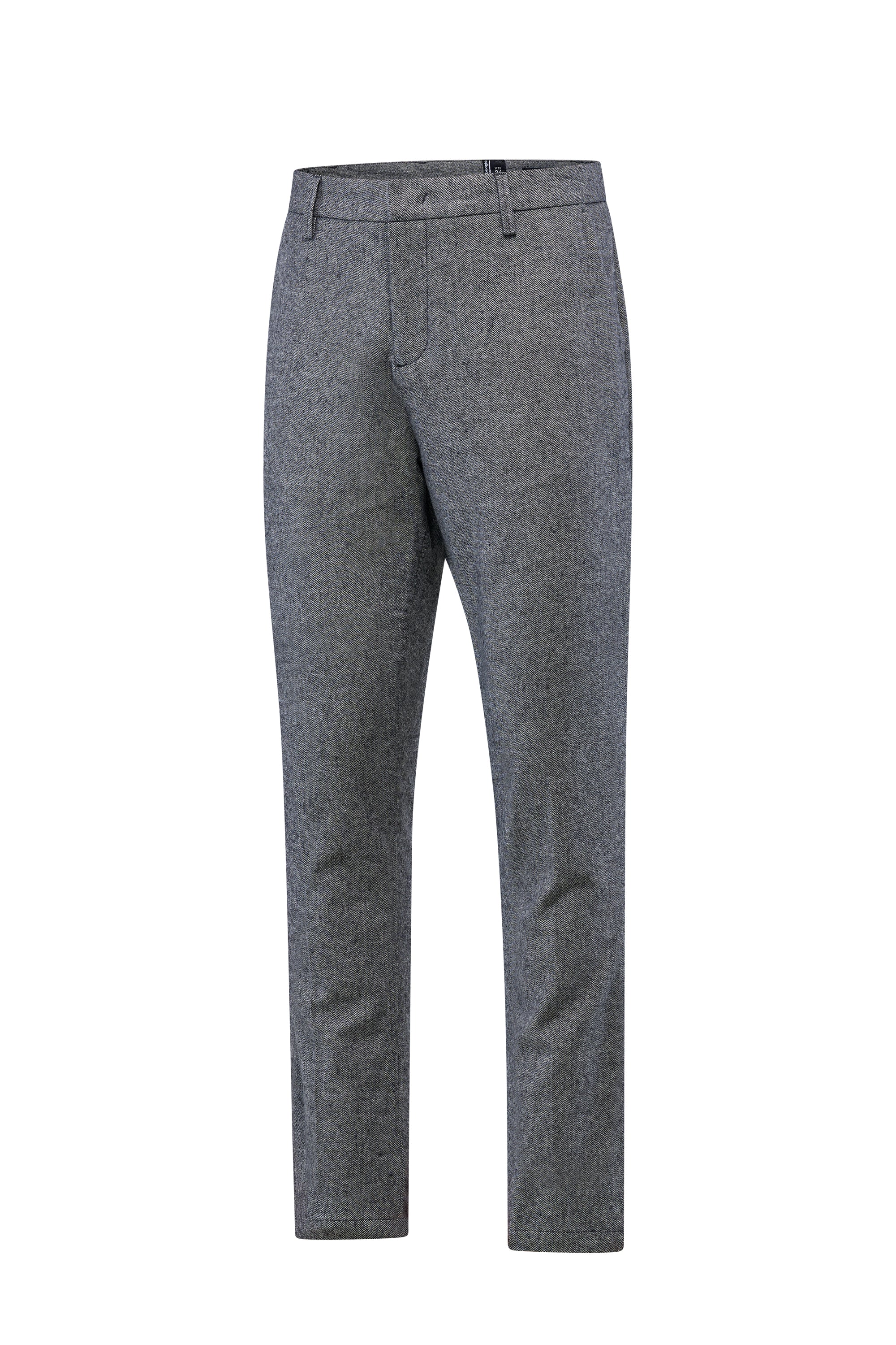 Pantalone chino slim fit in flanella con tasche America - Image 12
