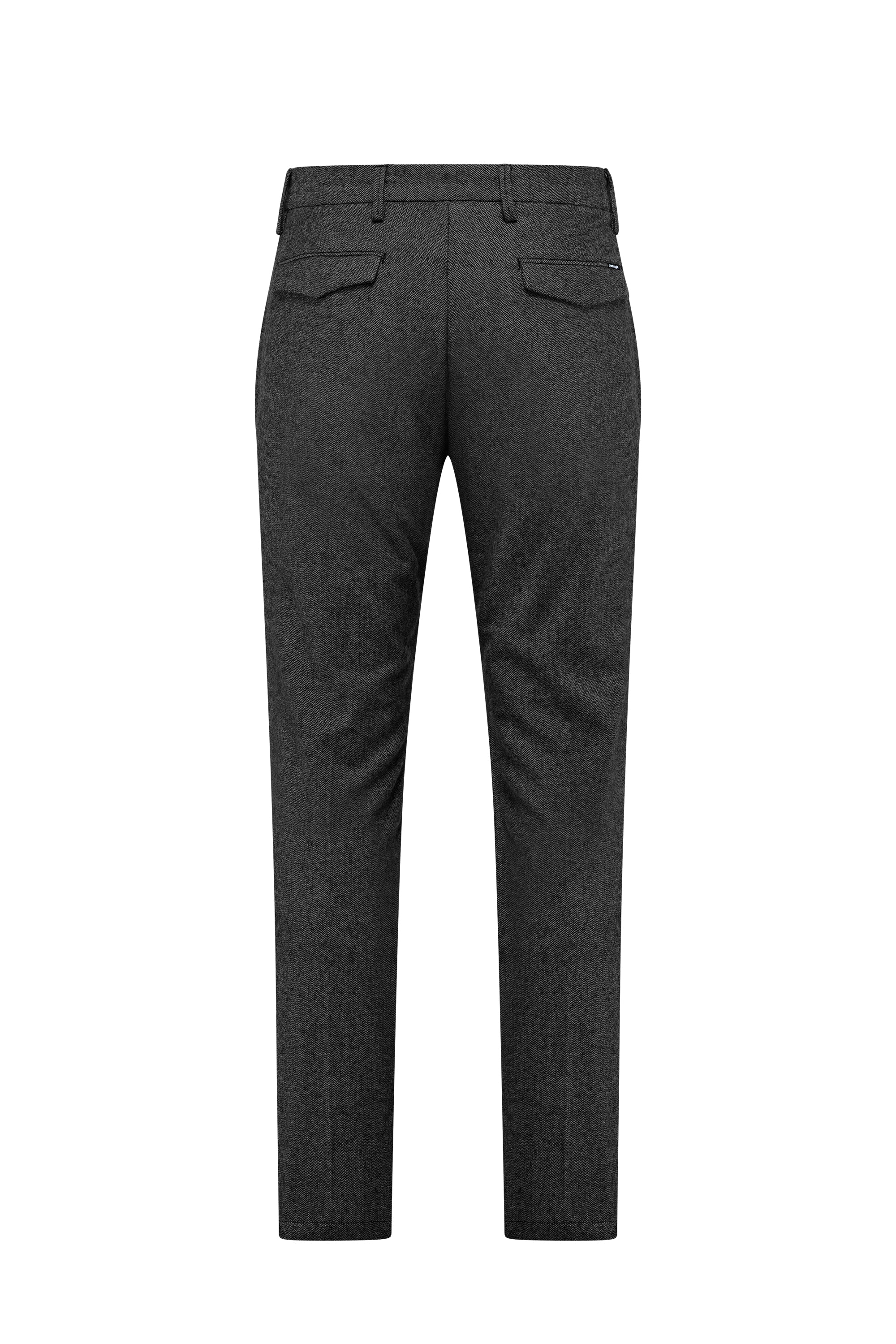 Pantalone chino slim fit in flanella con tasche America - Image 3