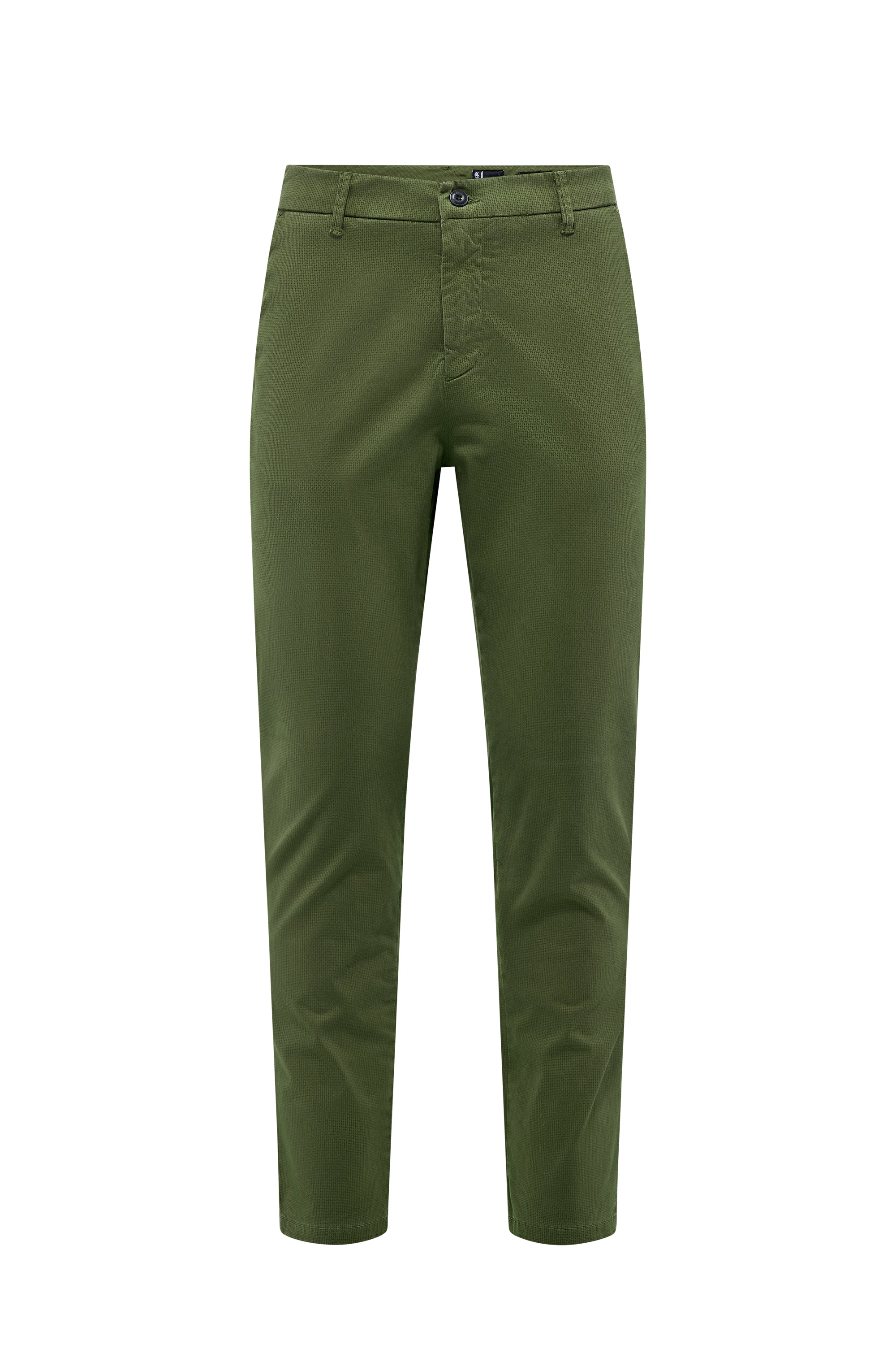 Pantalone chino slim fit in raso stretch con micro stampa - Image 11
