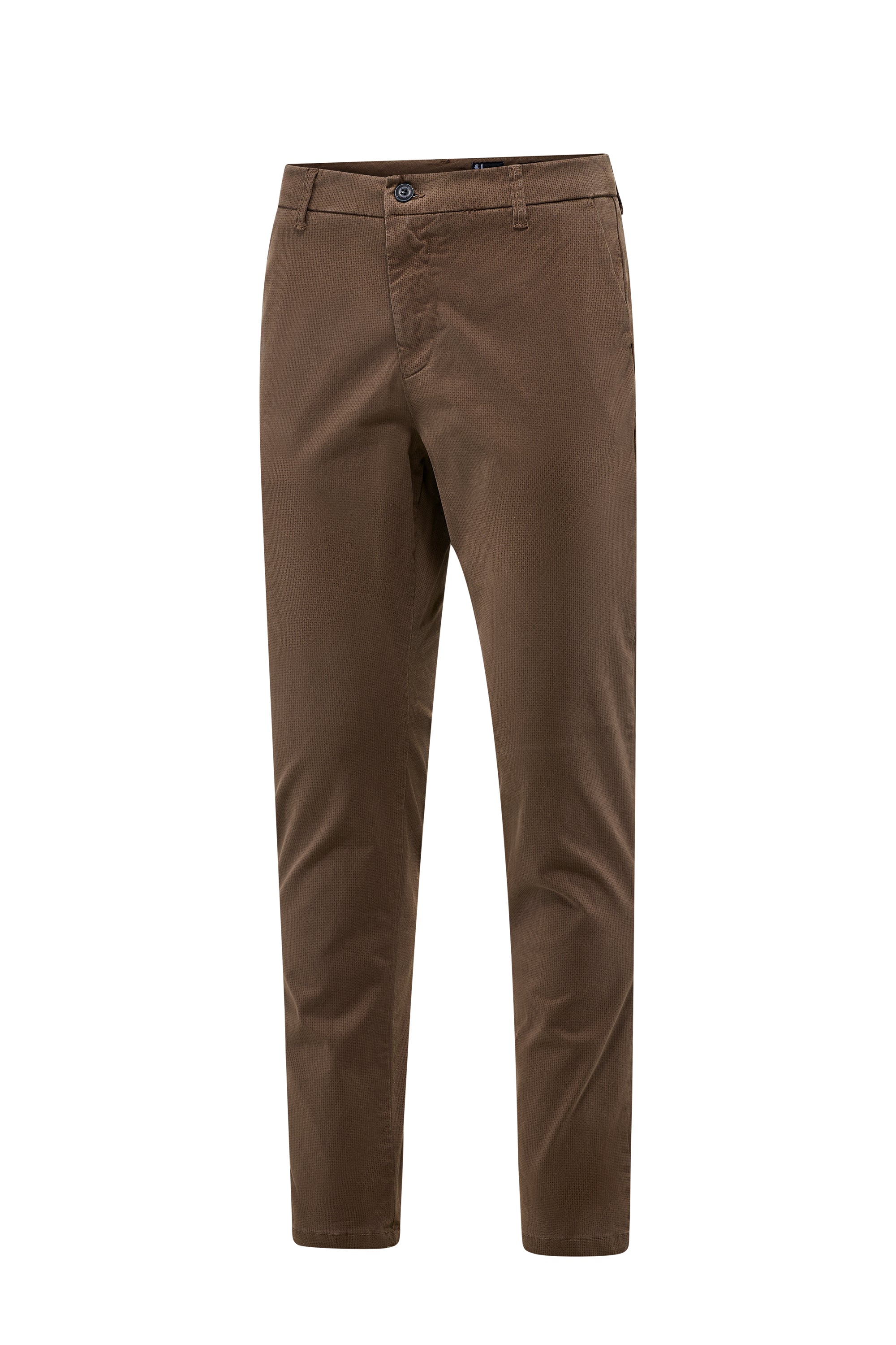 Pantalone chino slim fit in raso stretch con micro stampa - Image 2
