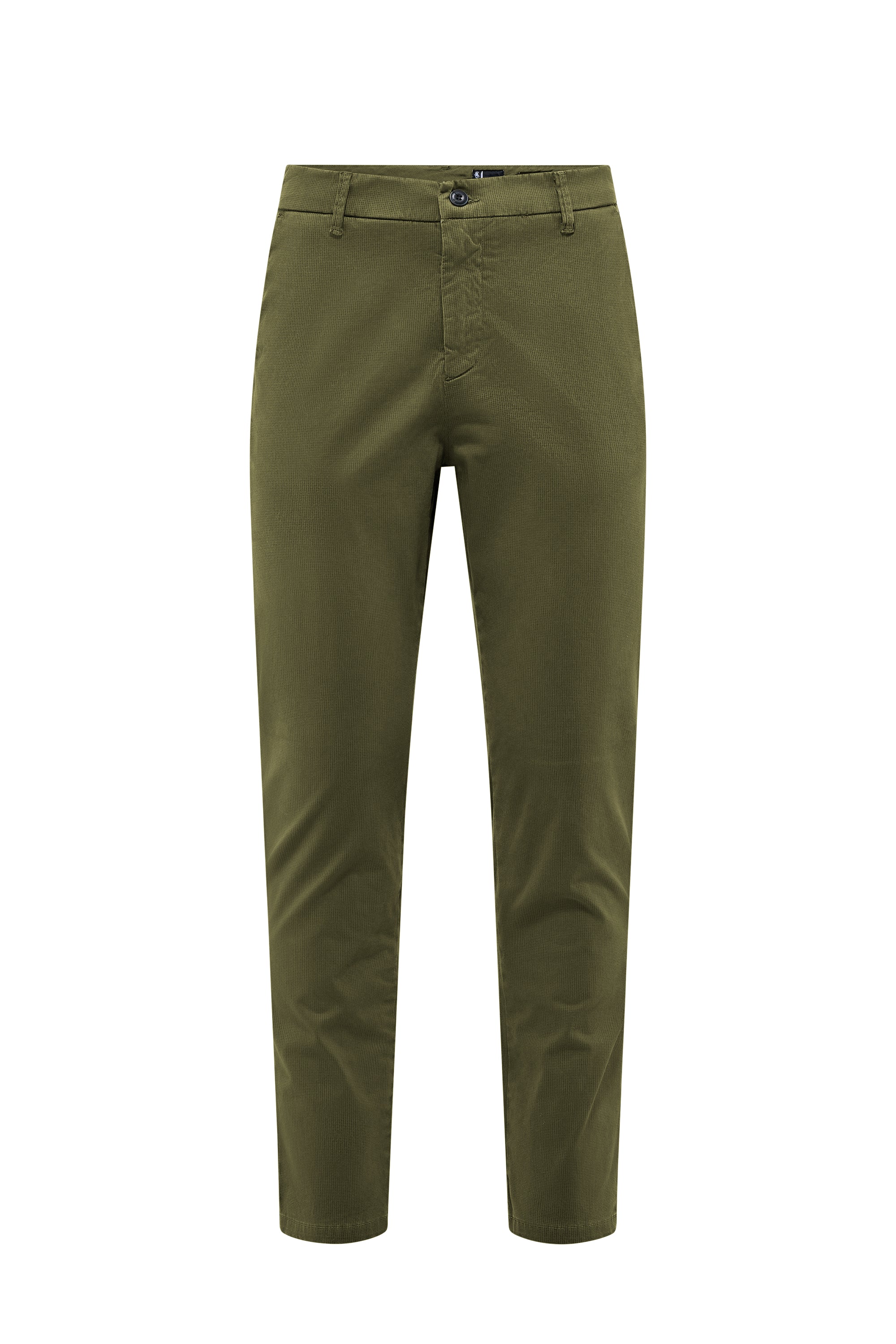 Pantalone chino slim fit in raso stretch con micro stampa - Image 6