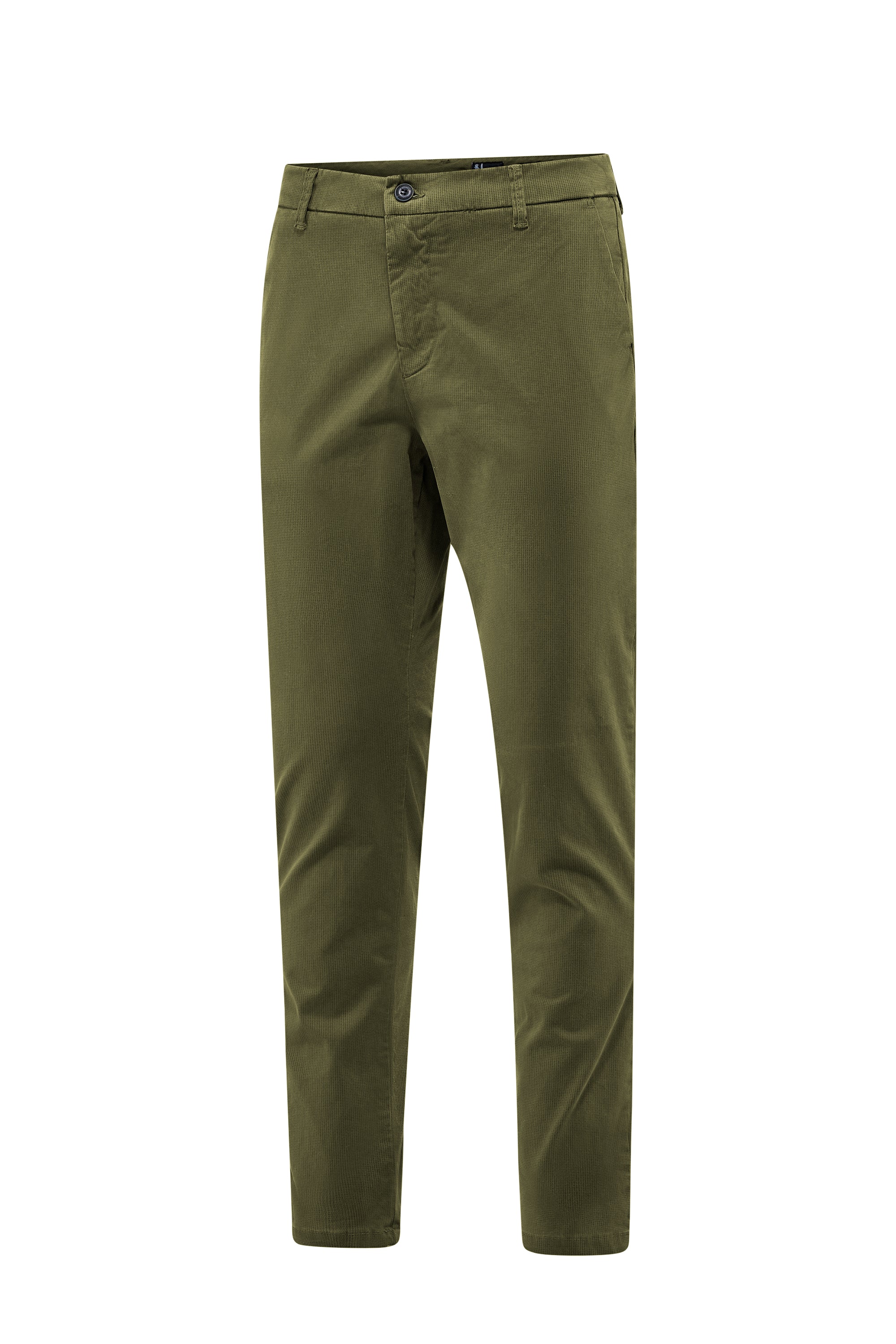 Pantalone chino slim fit in raso stretch con micro stampa - Image 7