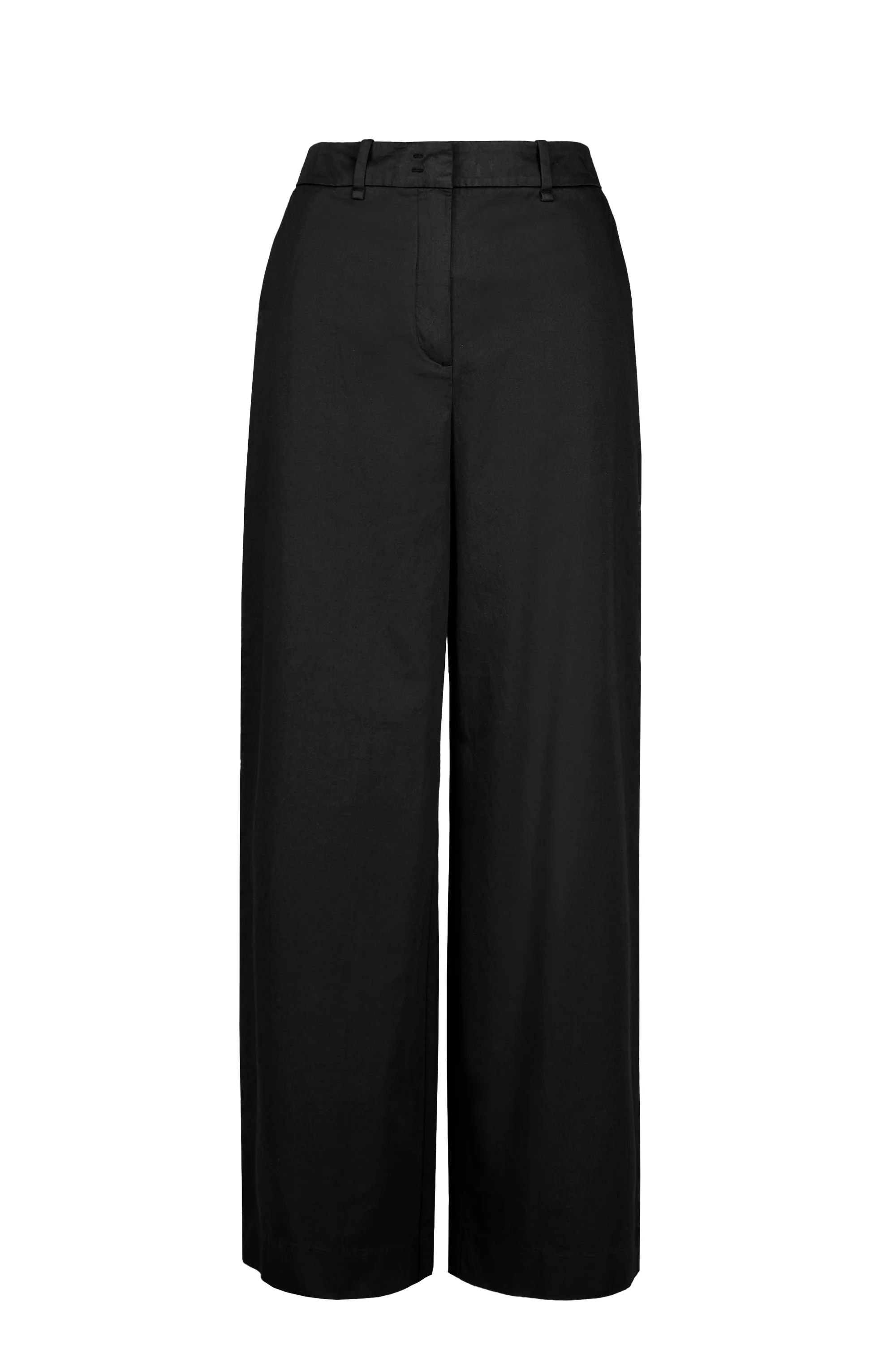 Pantalone palazzo in raso di cotone - Image 3