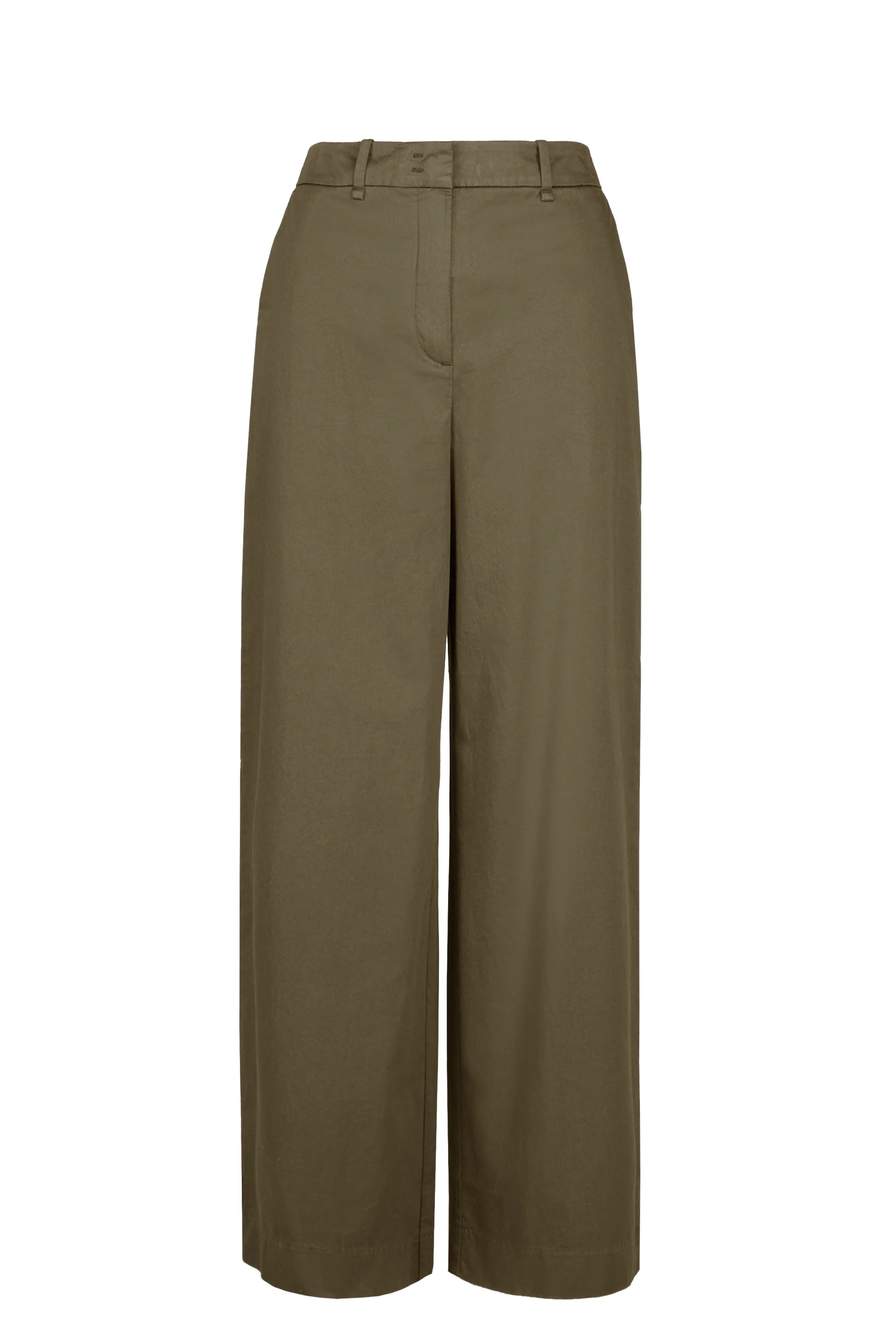 Pantalone palazzo in raso di cotone - Image 5