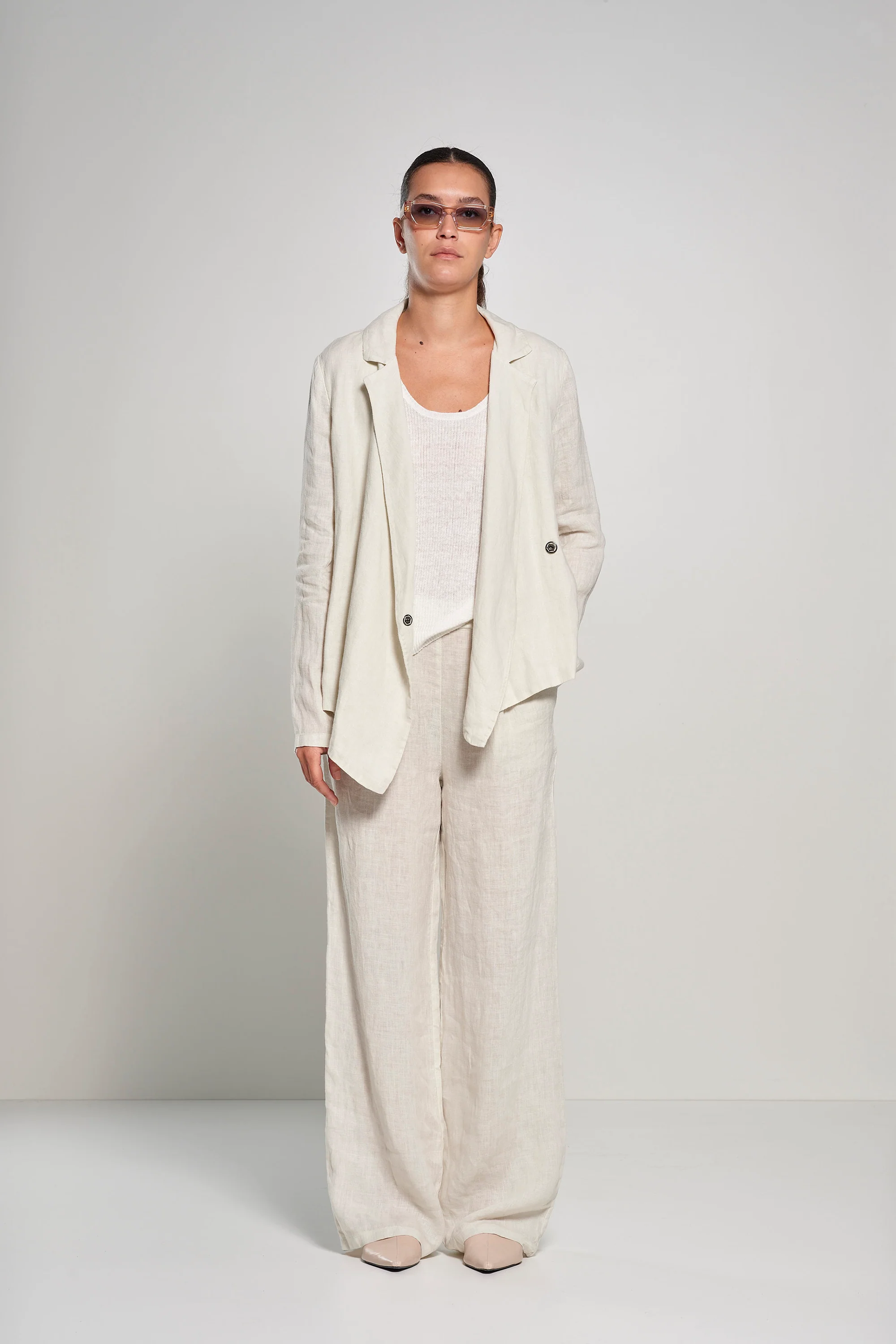 Pantaloni a Palazzo in Lino - Image 4