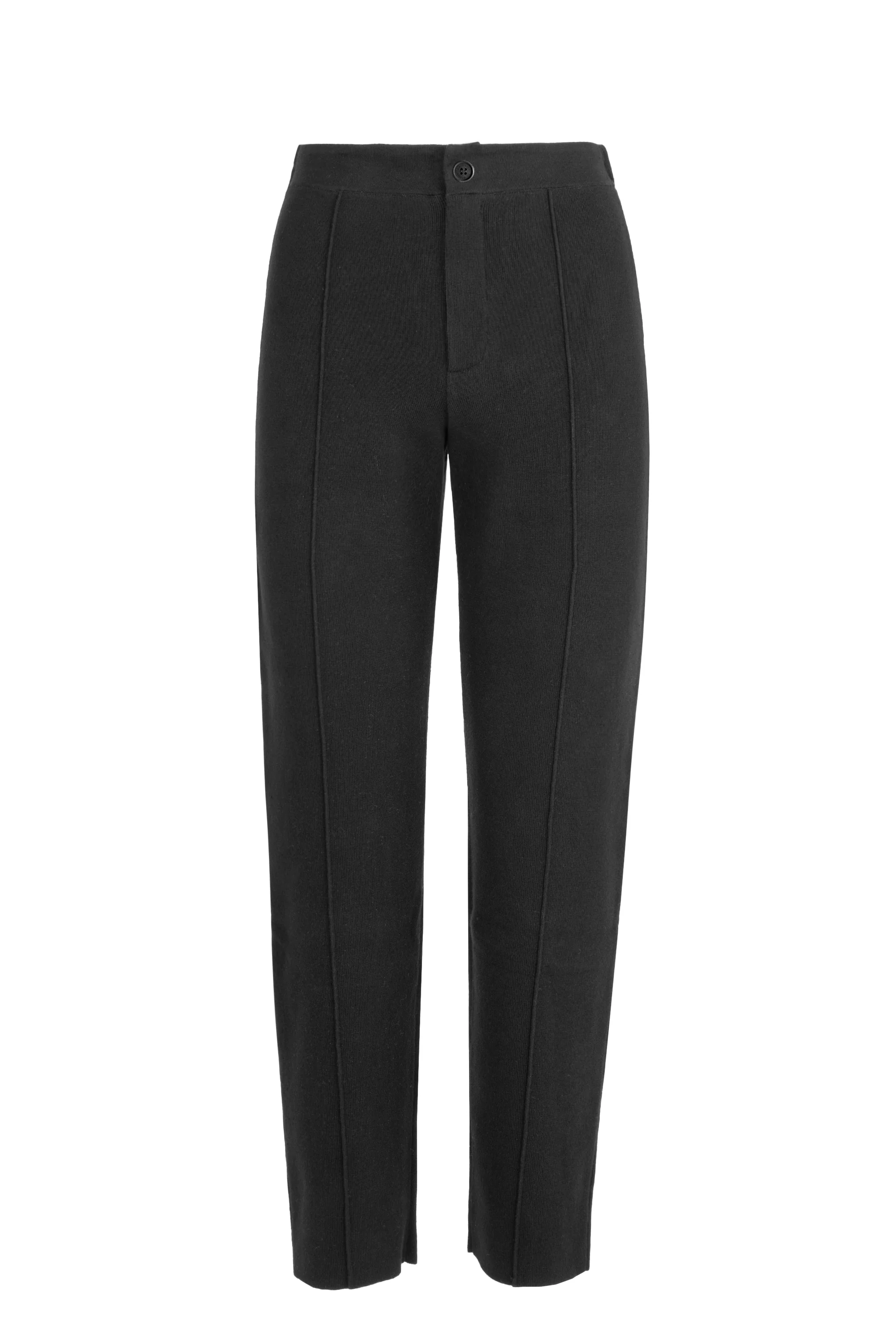 Pantaloni a sigaretta in maglia di cotone organico