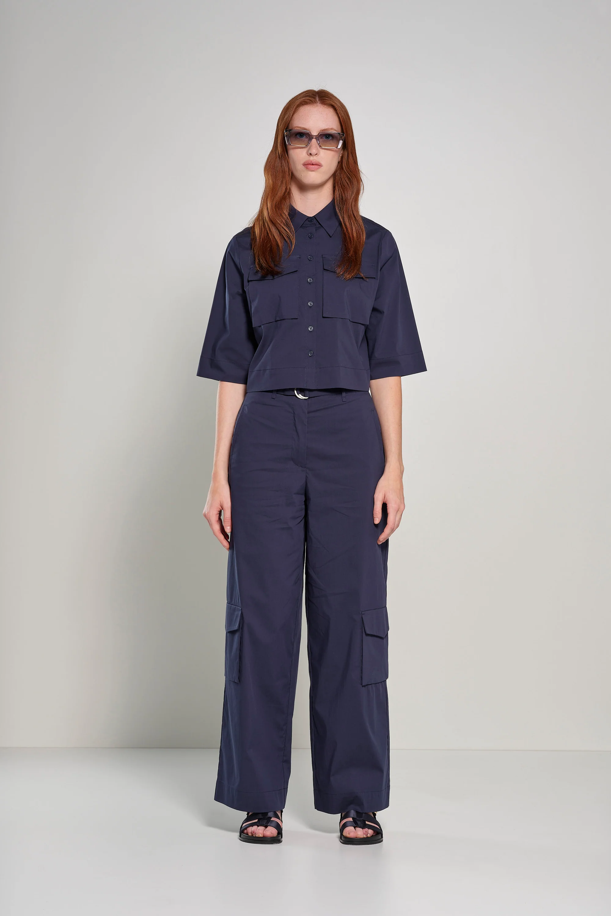 Pantaloni cargo a palazzo - Image 8