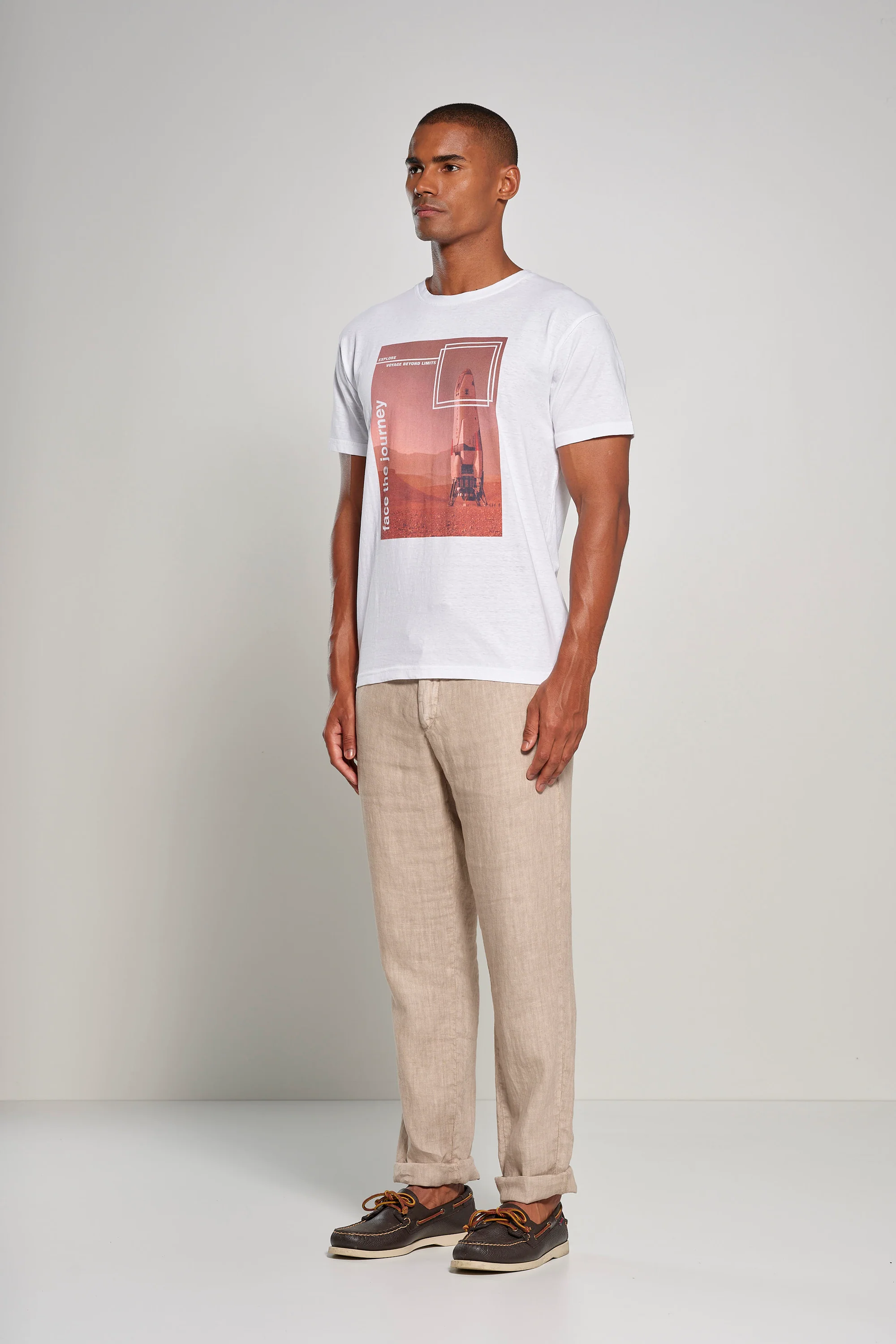 Pantaloni in Lino Jogger Fit - Image 47