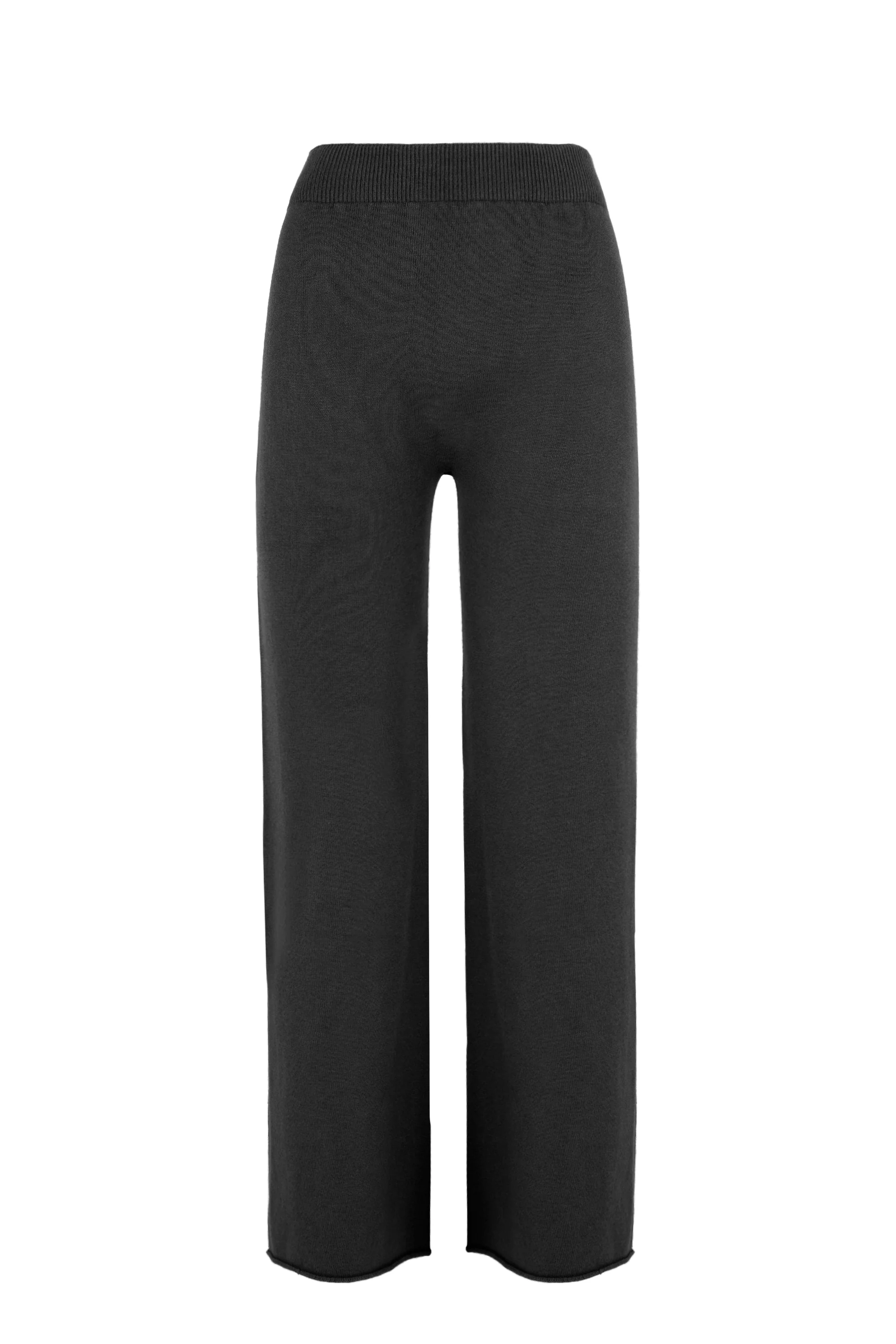 Pantaloni in maglia senza cuciture gamba dritta