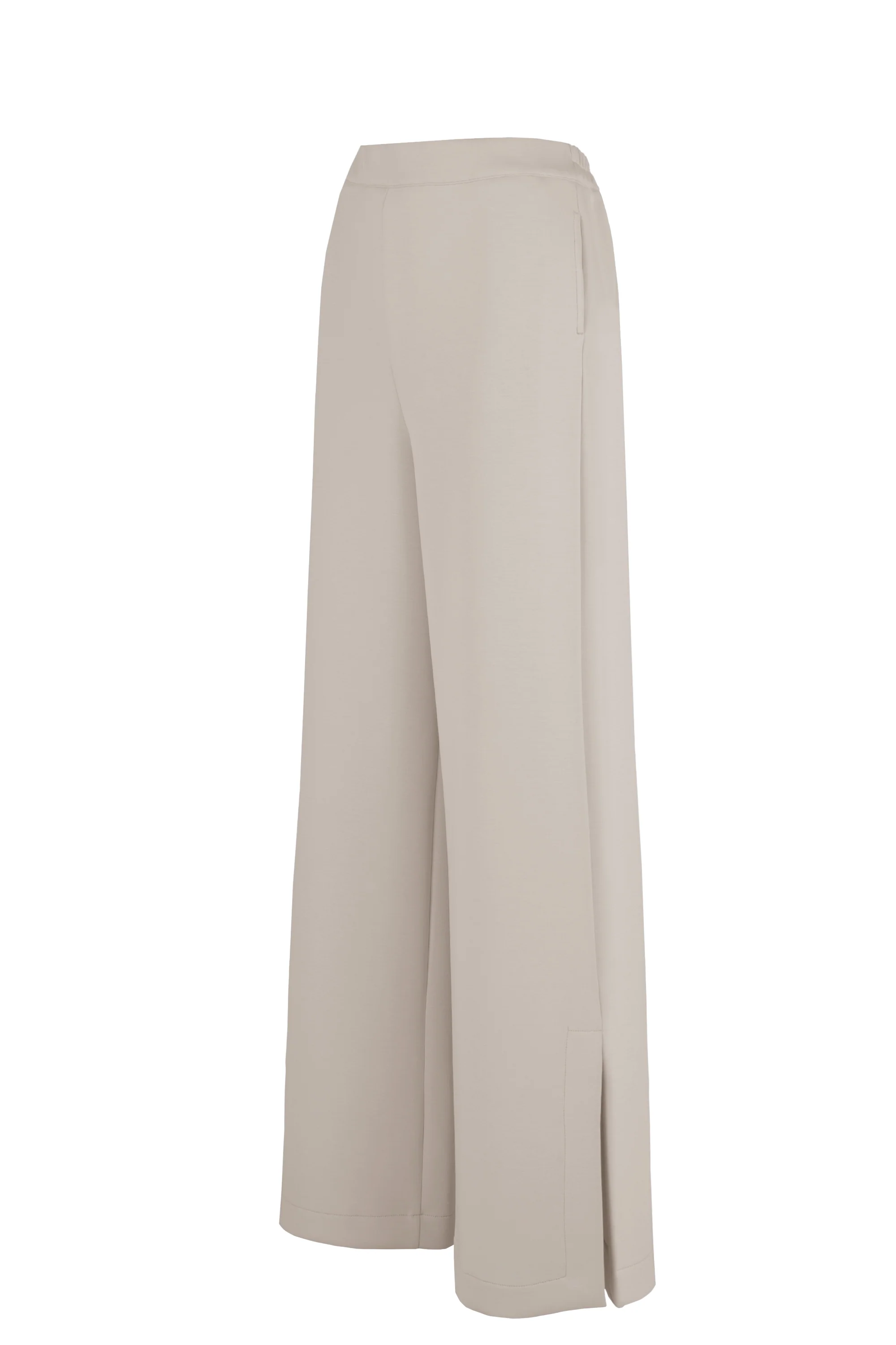 Pantaloni palazzo in scuba soft touch a gamba larga - Image 11