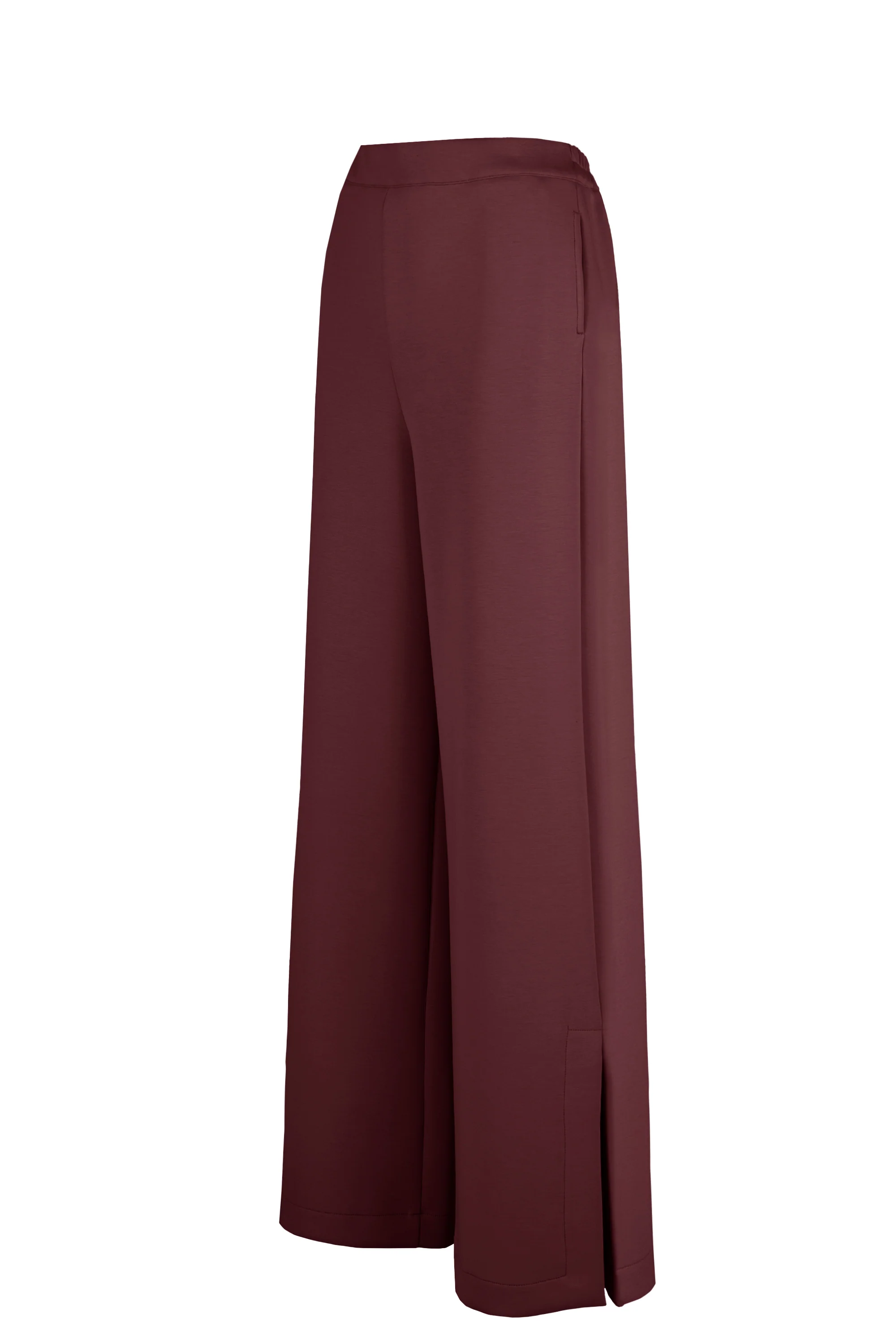 Pantaloni palazzo in scuba soft touch a gamba larga - Image 2