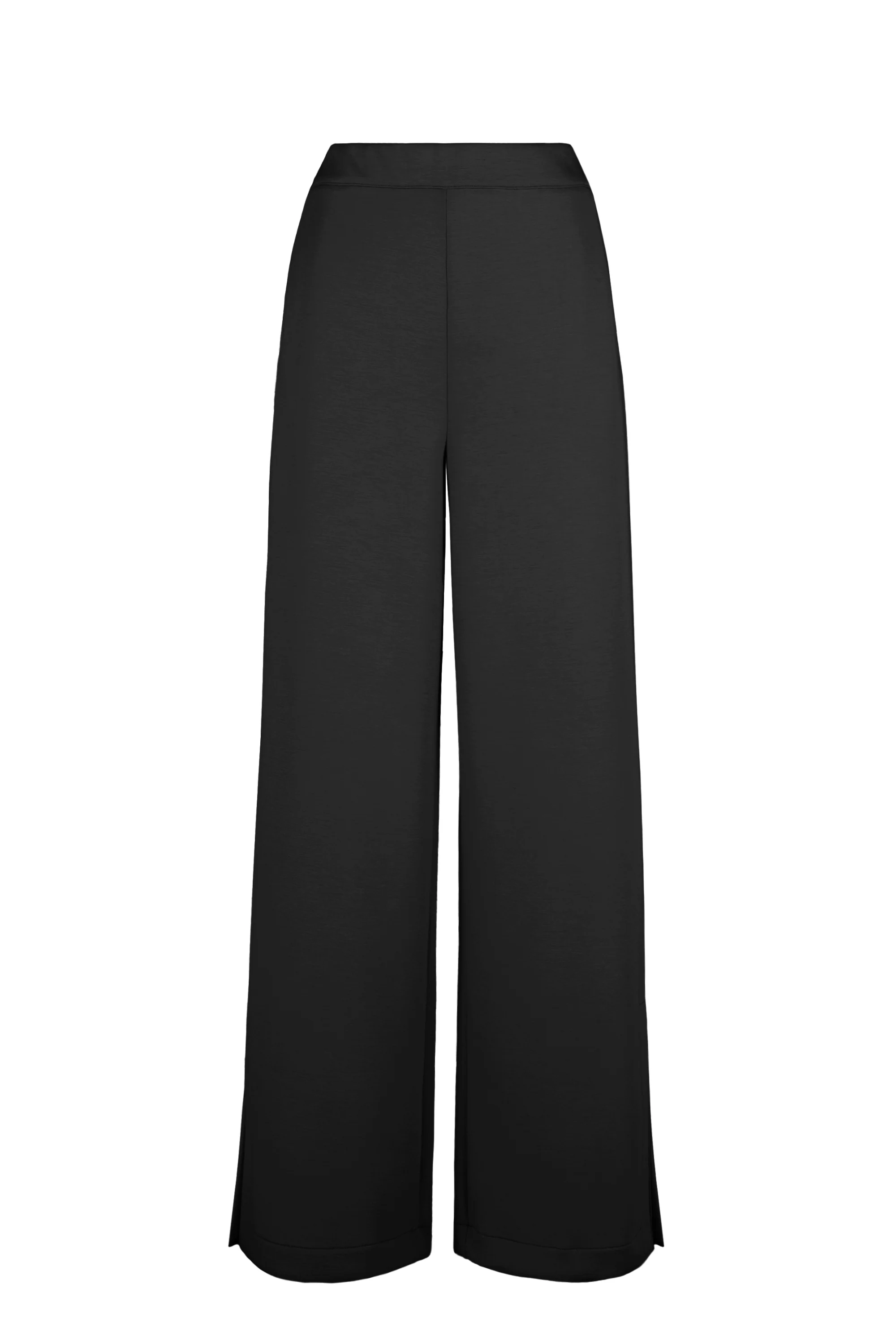 Pantaloni palazzo in scuba soft touch a gamba larga - Image 4