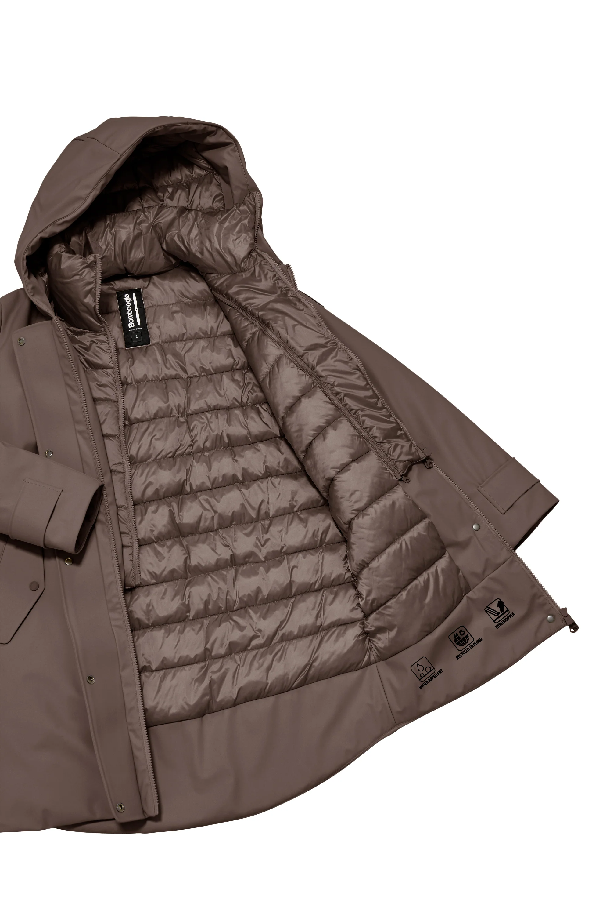 Parka corto imbottito Primaloft con cappuccio - Image 11