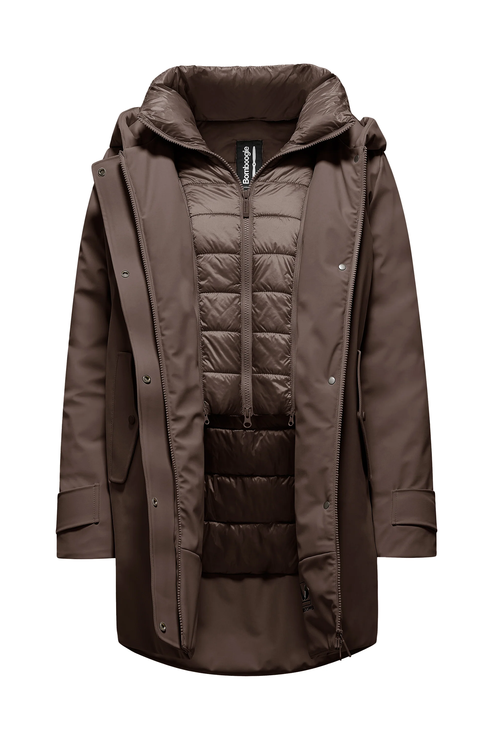 Parka corto imbottito Primaloft con cappuccio - Image 12