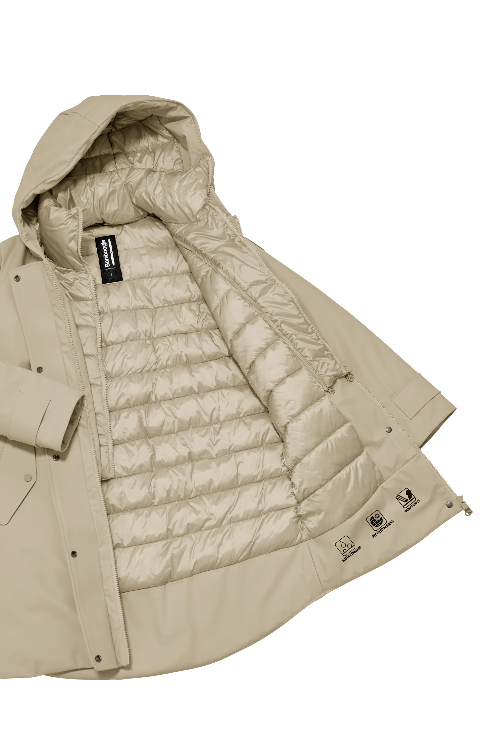 Parka corto imbottito Primaloft con cappuccio - Image 18