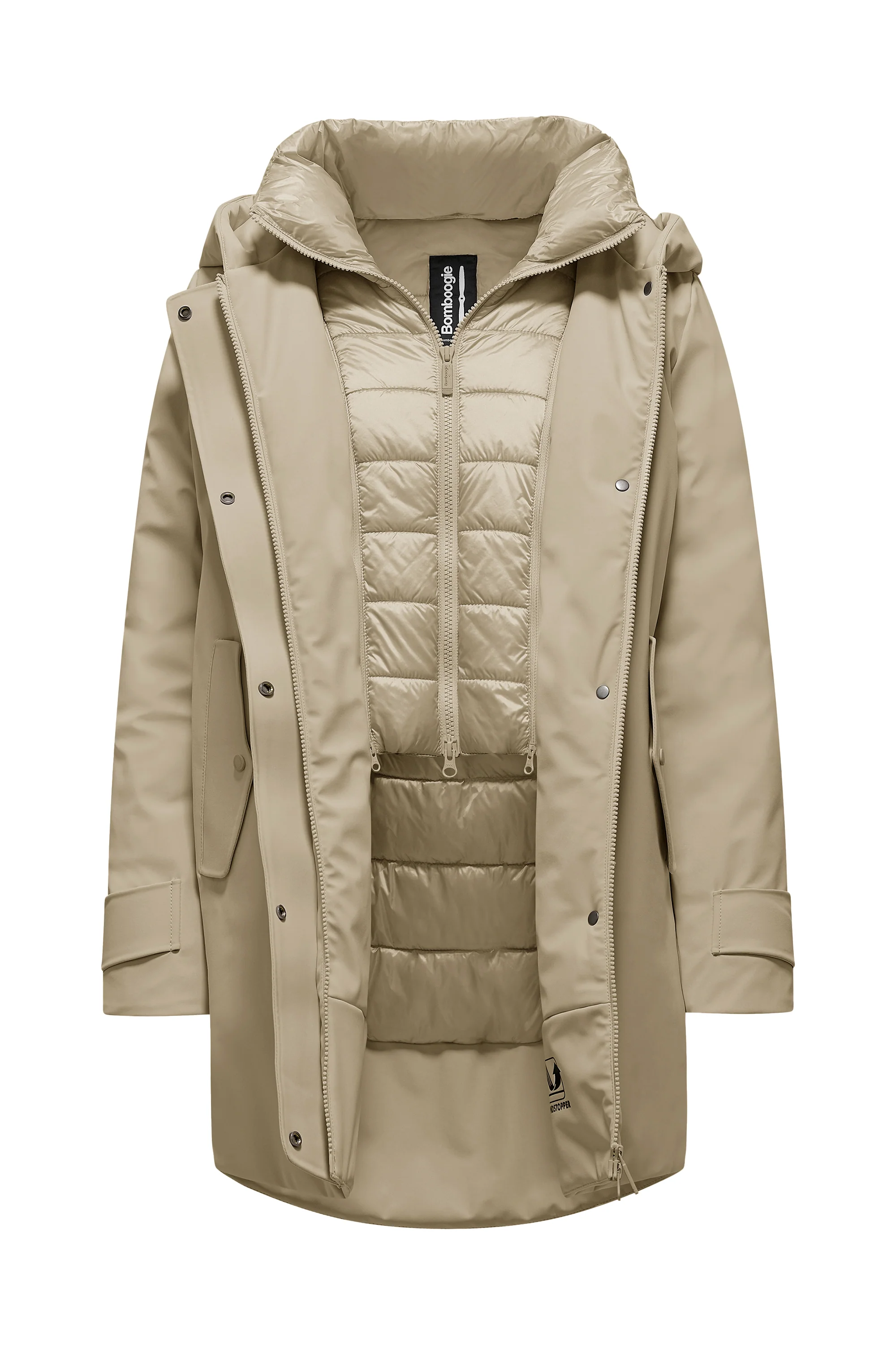 Parka corto imbottito Primaloft con cappuccio - Image 19