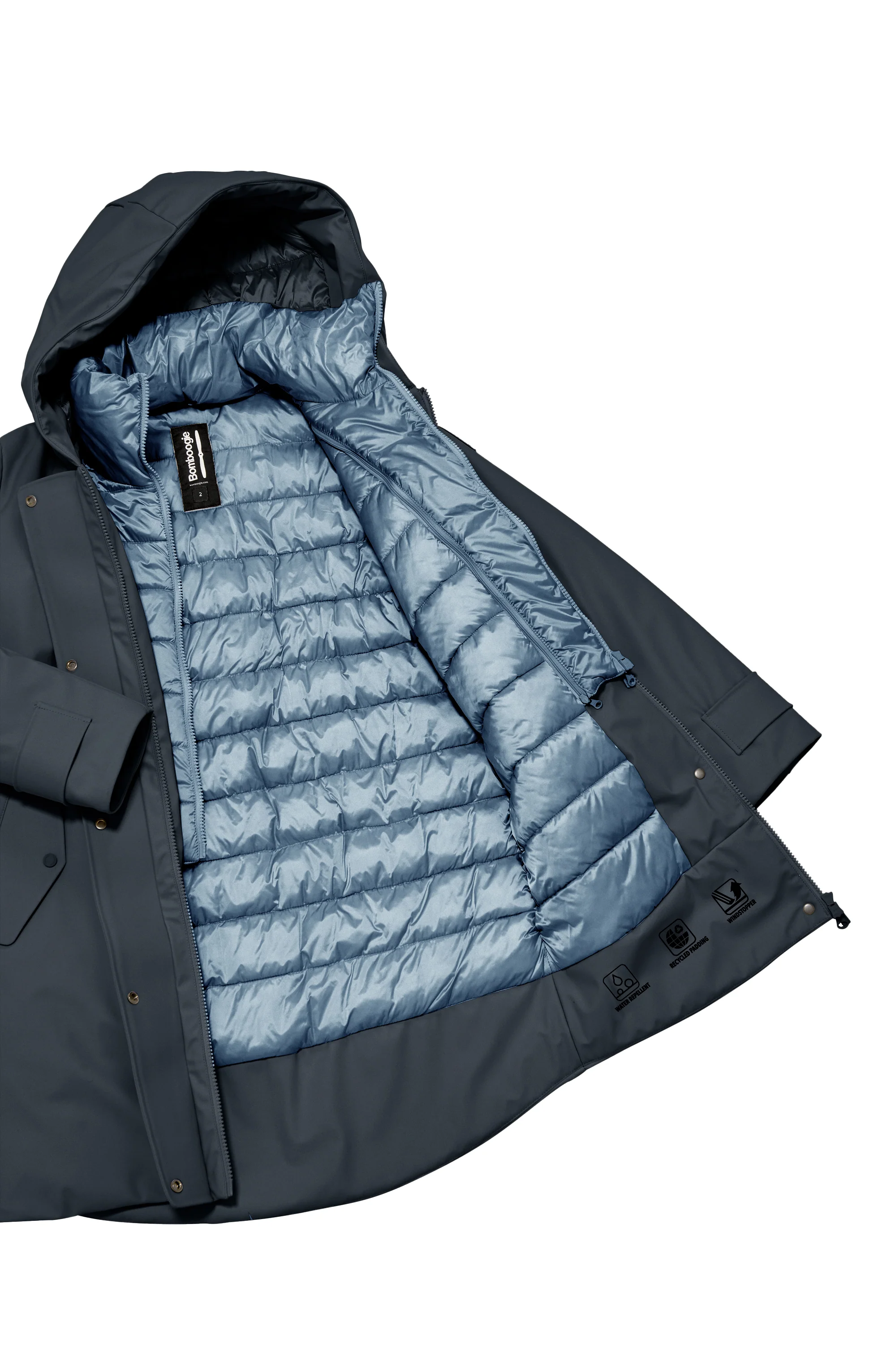 Parka corto imbottito Primaloft con cappuccio - Image 25