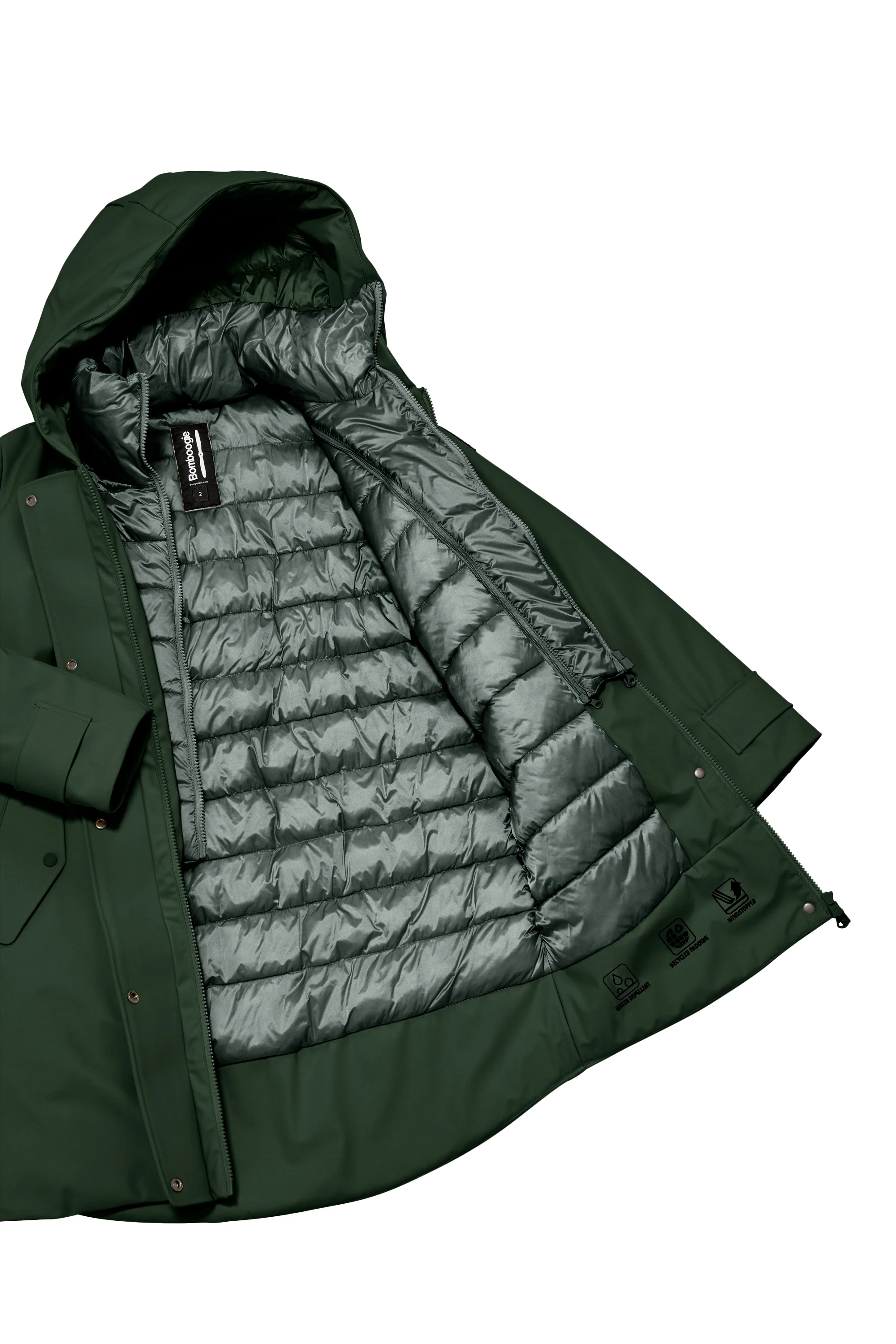 Parka corto imbottito Primaloft con cappuccio - Image 32