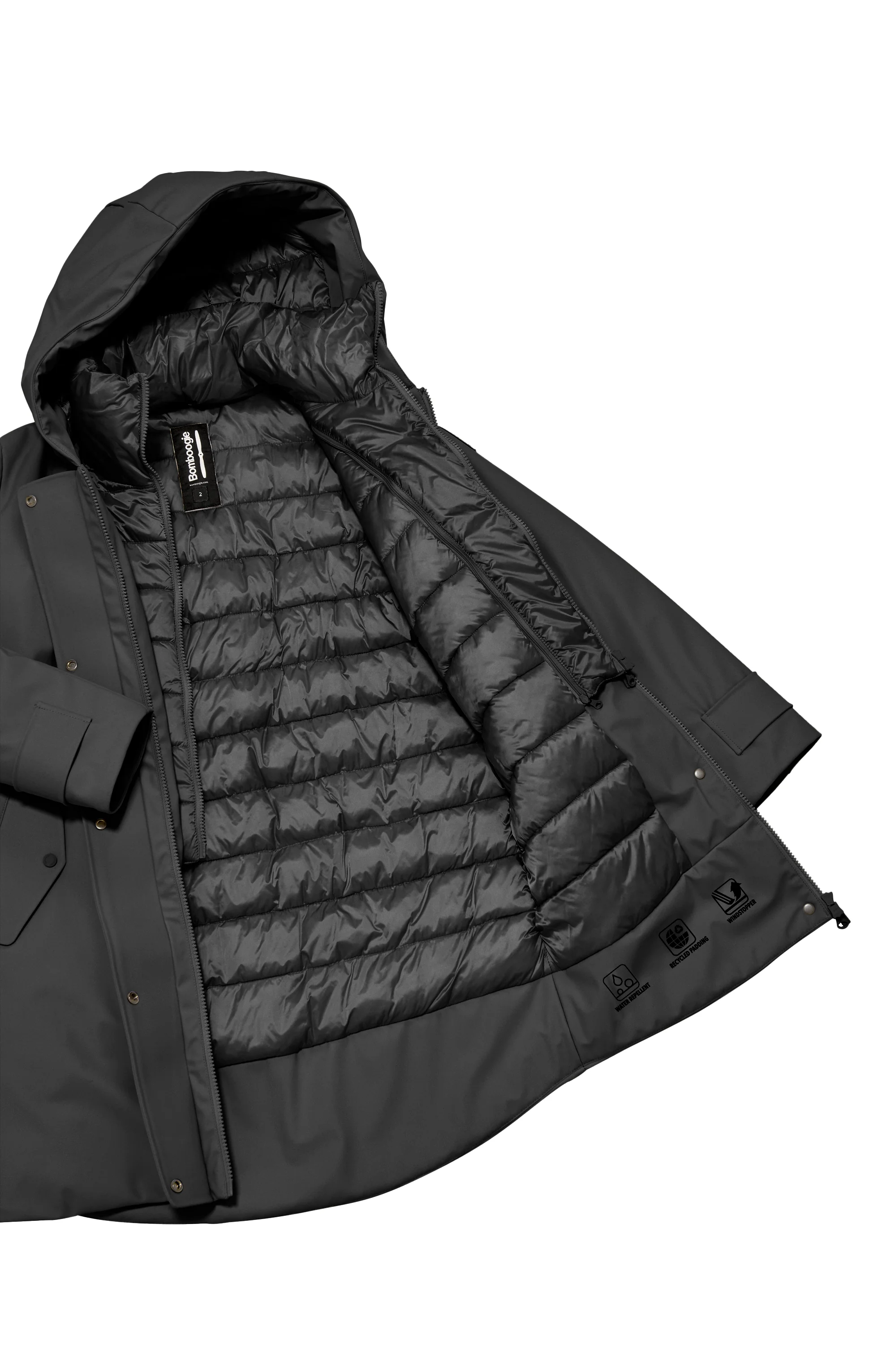 Parka corto imbottito Primaloft con cappuccio - Image 4