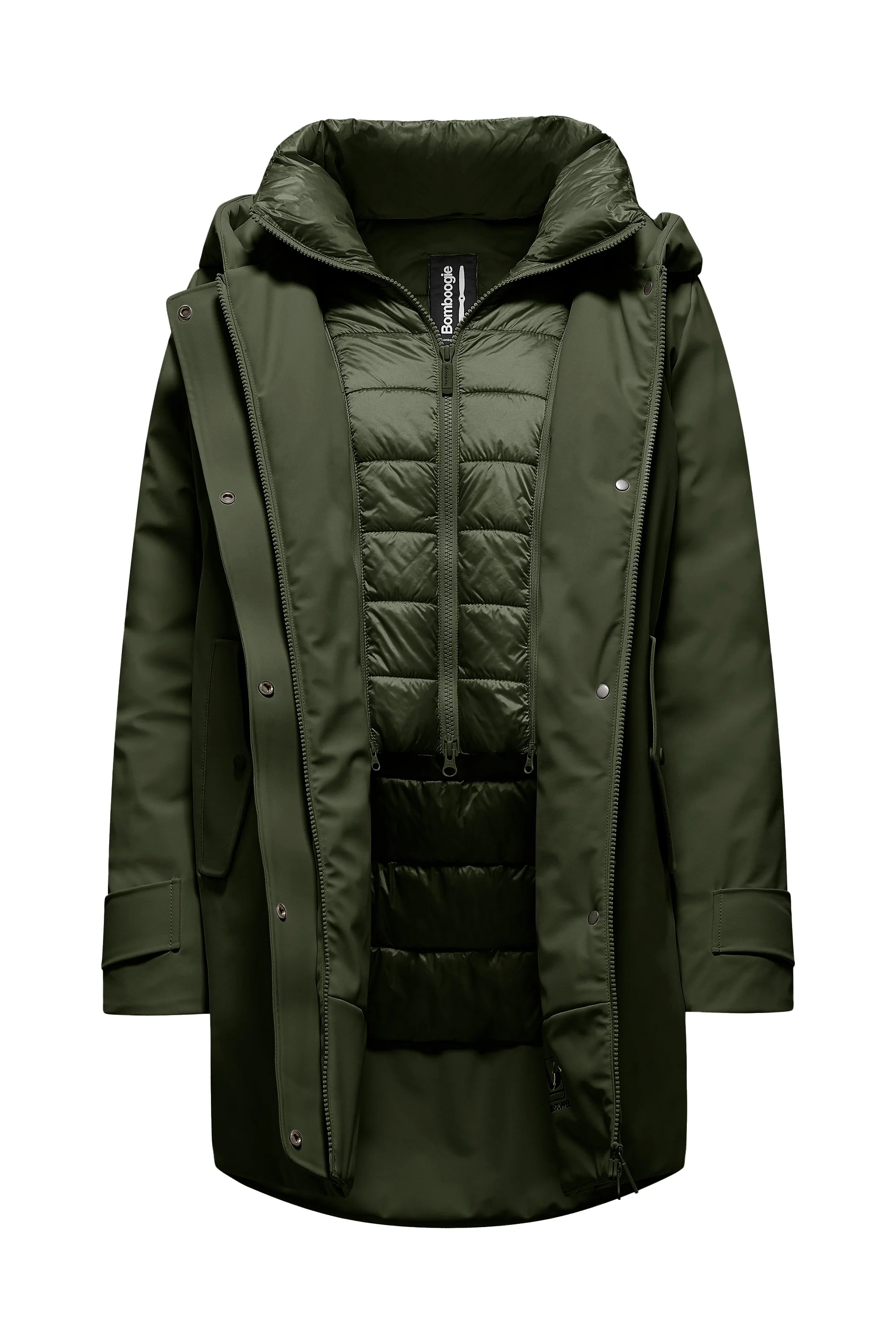 Parka corto imbottito Primaloft con cappuccio - Image 40