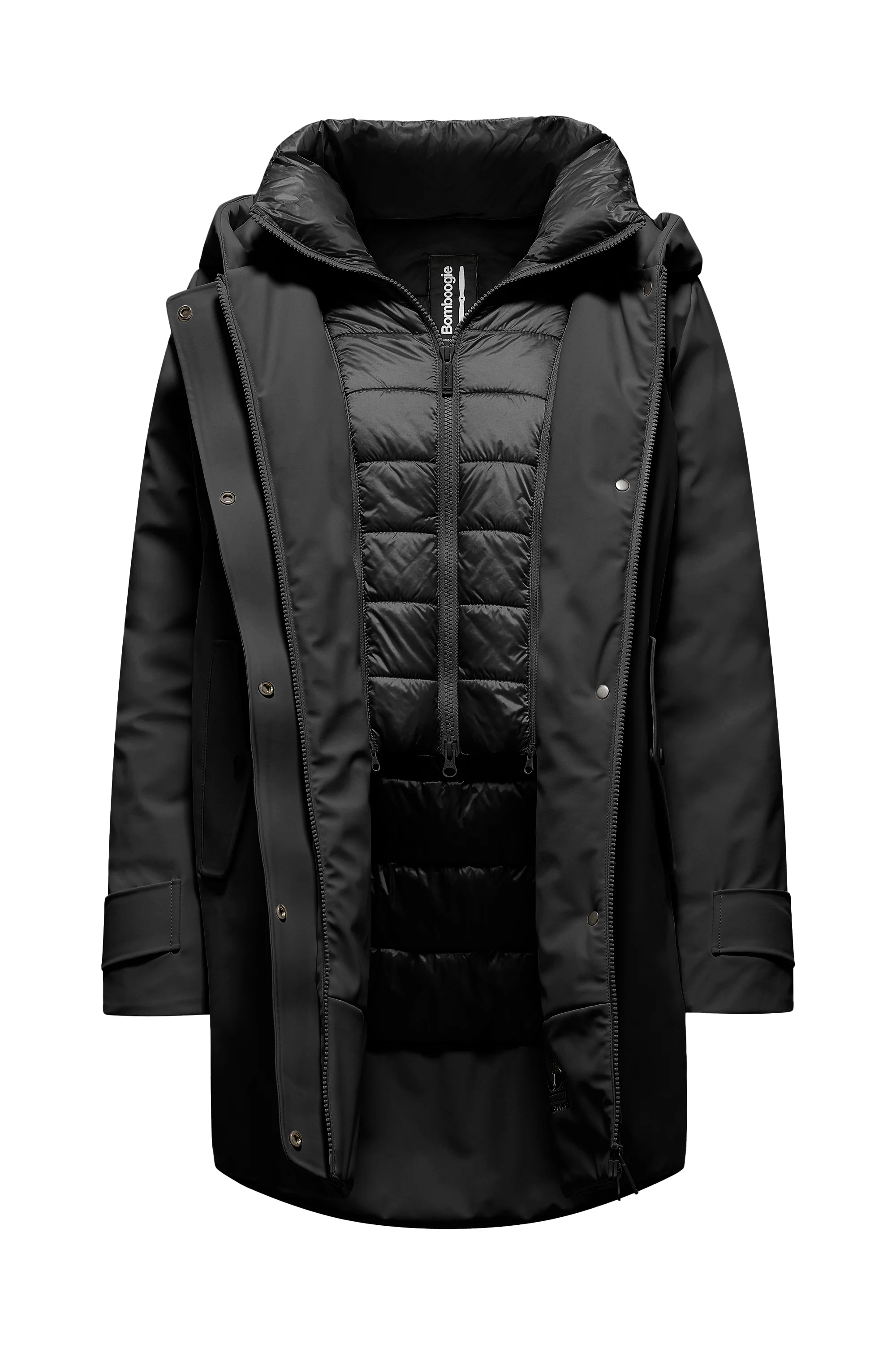 Parka corto imbottito Primaloft con cappuccio - Image 5