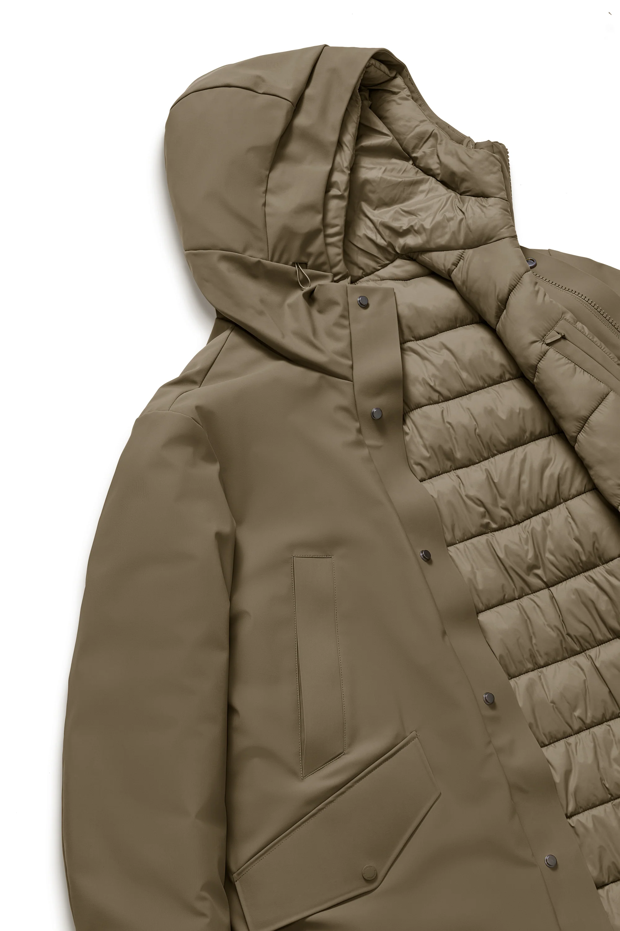 Parka lungo con doppio cappuccio - Image 14