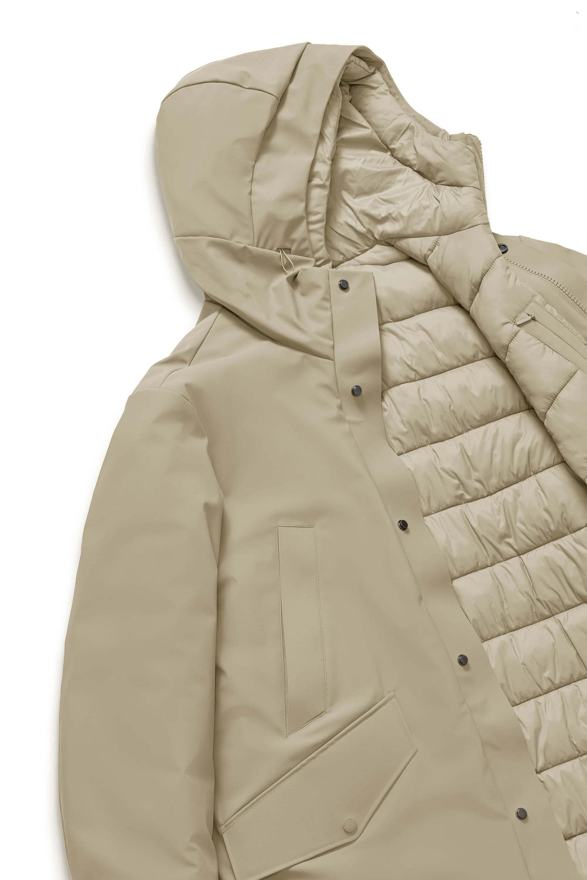Parka lungo con doppio cappuccio - Image 19