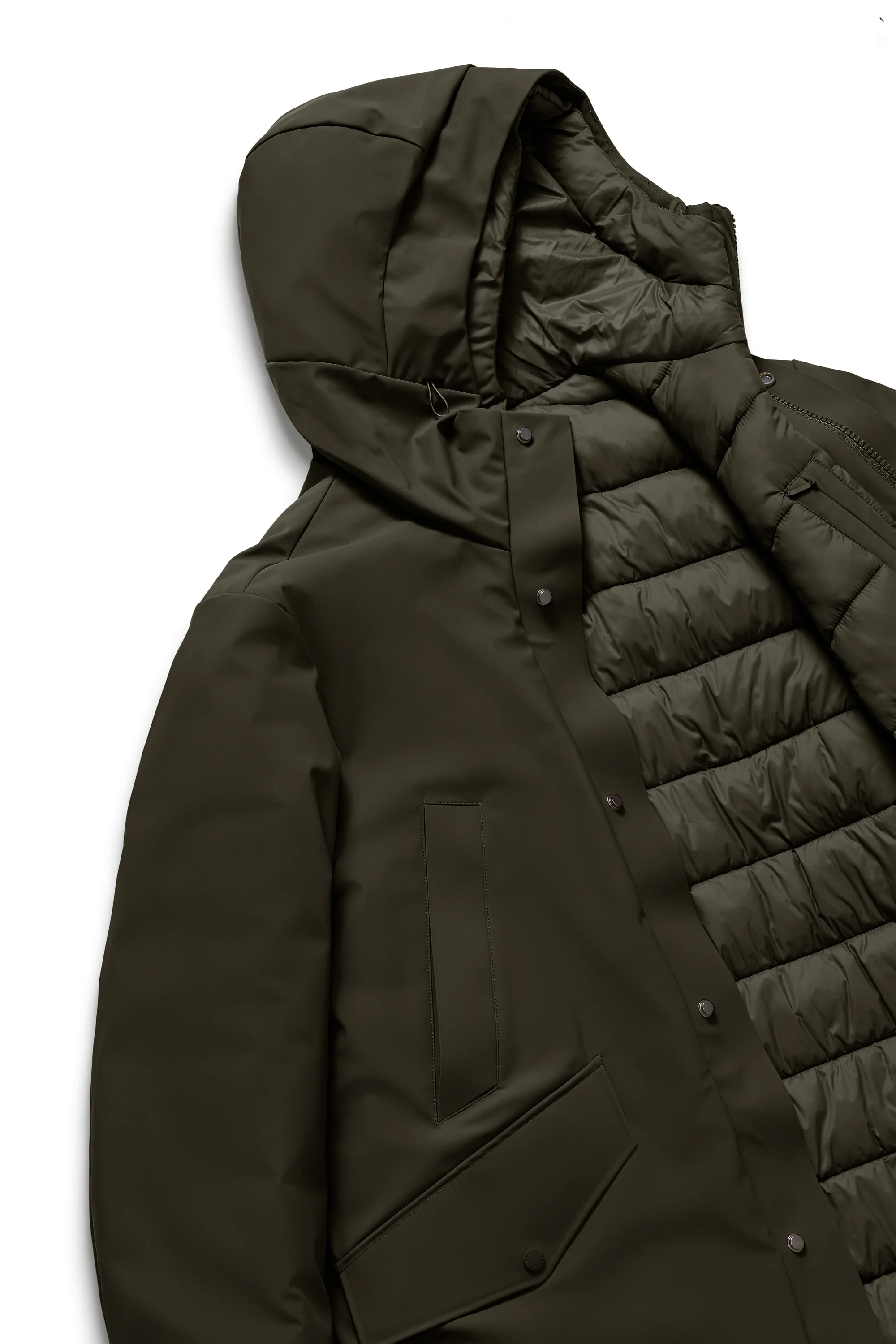 Parka lungo con doppio cappuccio - Image 34
